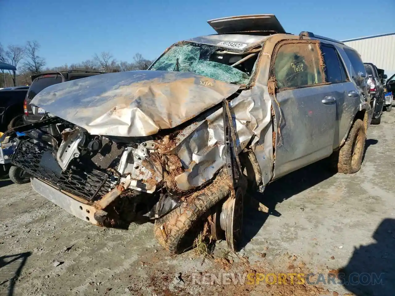 2 Photograph of a damaged car JTEFU5JR8M5239826 TOYOTA 4RUNNER 2021