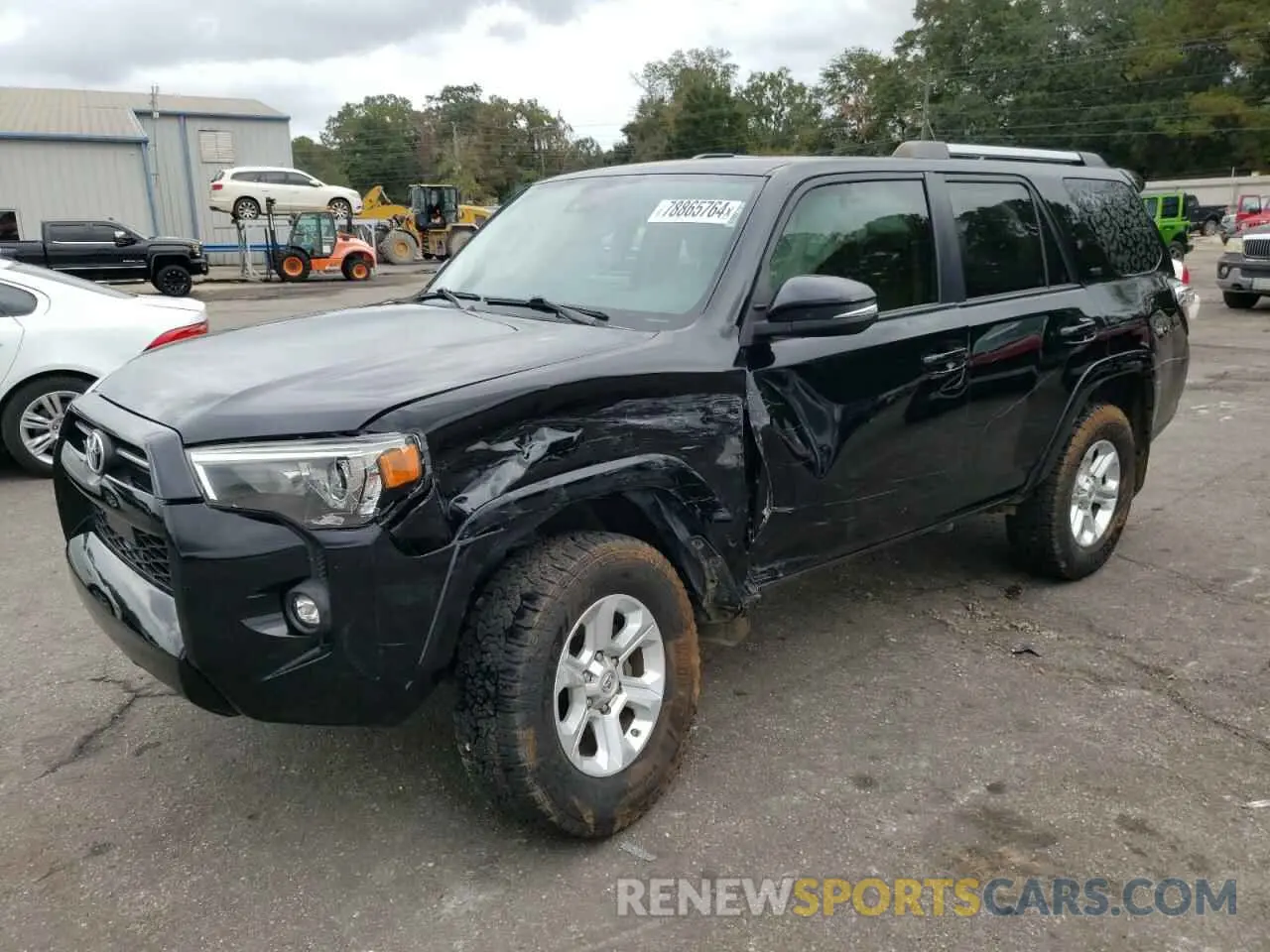 1 Photograph of a damaged car JTEFU5JR8M5242306 TOYOTA 4RUNNER 2021