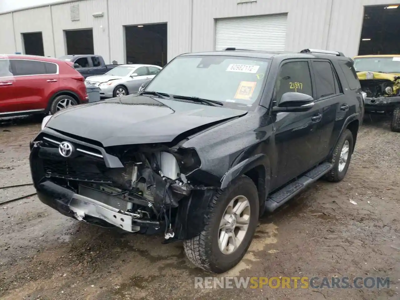 2 Photograph of a damaged car JTEFU5JR9M5235588 TOYOTA 4RUNNER 2021