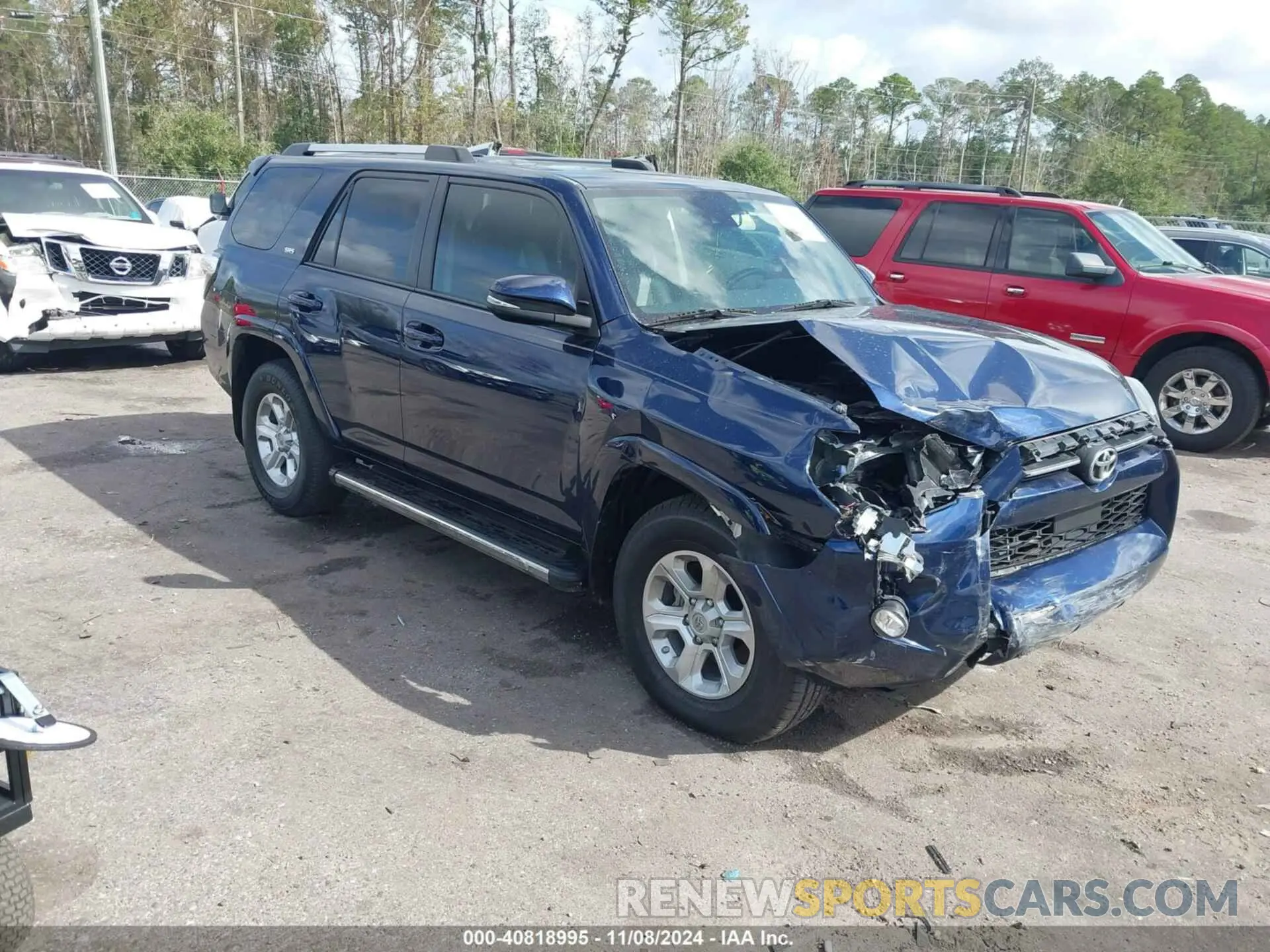 1 Photograph of a damaged car JTEFU5JR9M5238006 TOYOTA 4RUNNER 2021