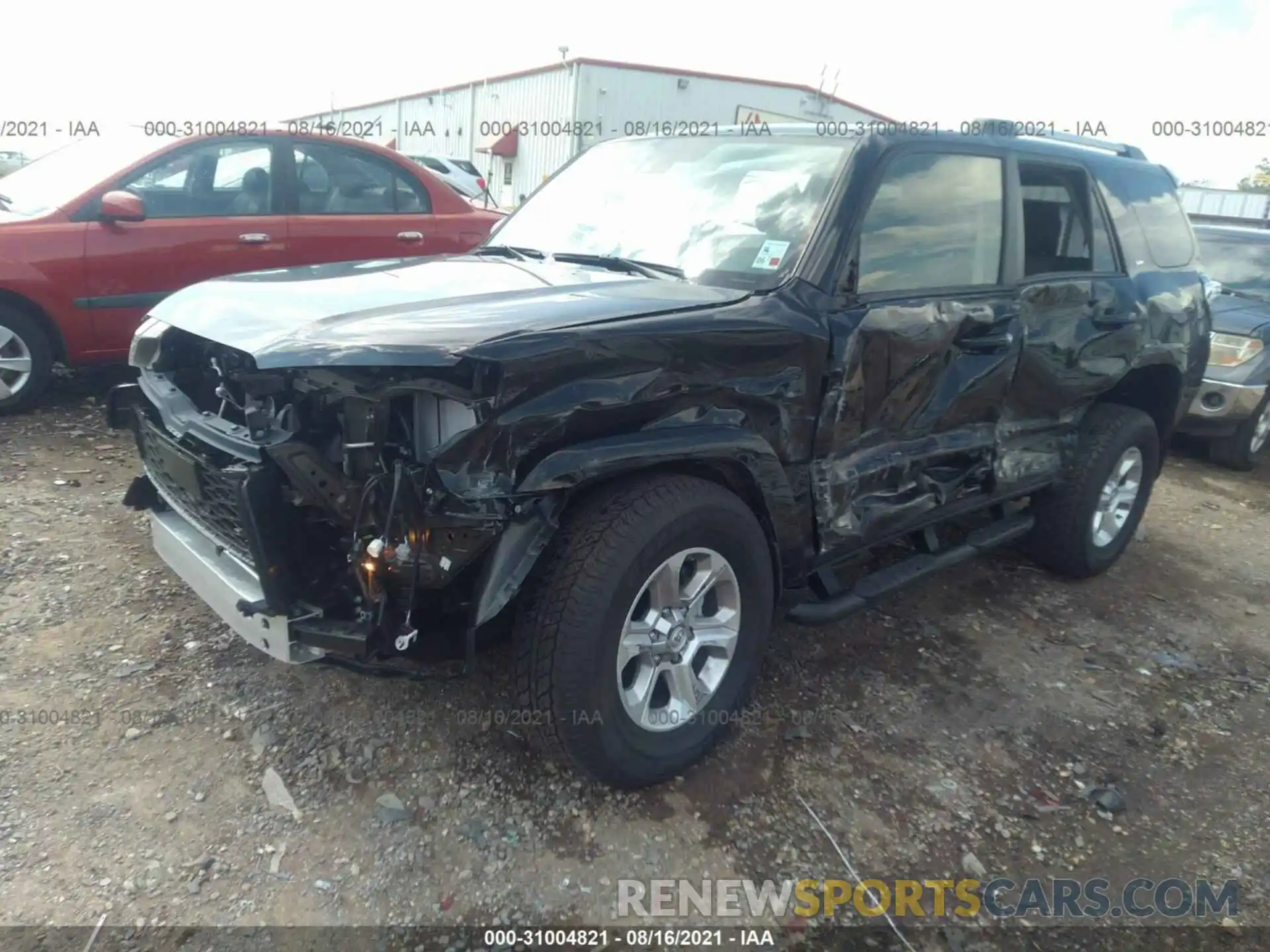 2 Photograph of a damaged car JTEFU5JR9M5244033 TOYOTA 4RUNNER 2021