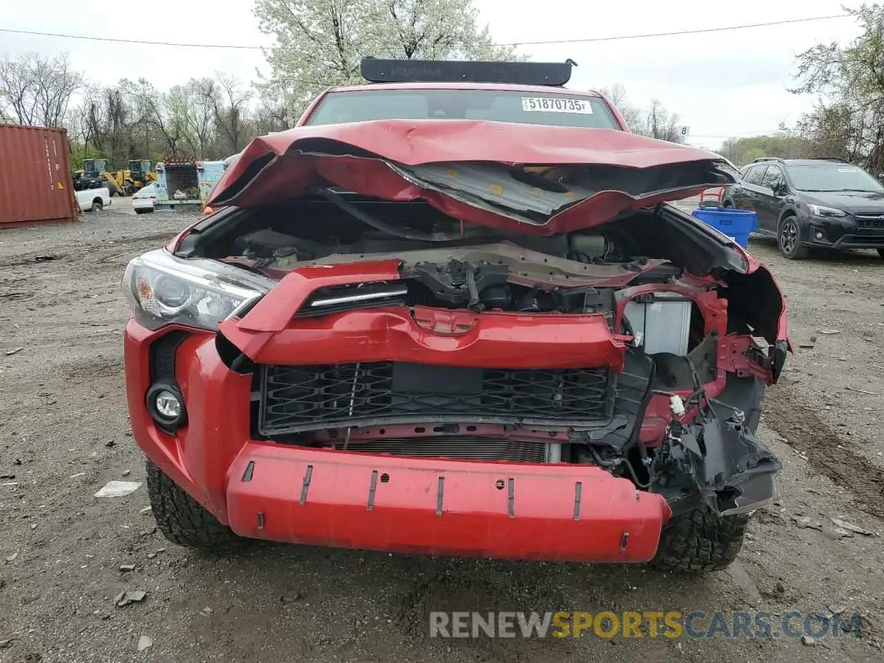 5 Photograph of a damaged car JTEHU5JR5M5854150 TOYOTA 4RUNNER 2021