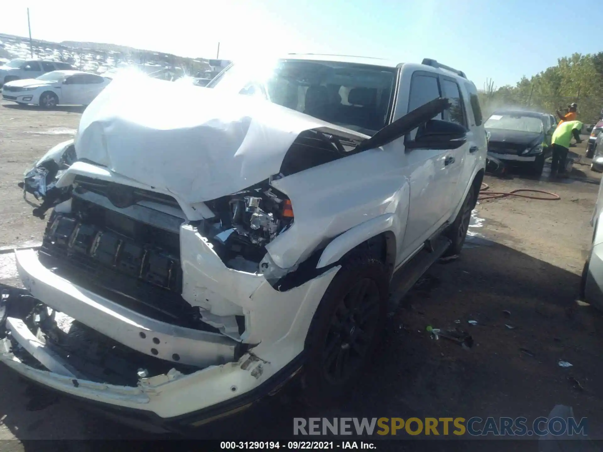 2 Photograph of a damaged car JTEJU5JR0M5887042 TOYOTA 4RUNNER 2021