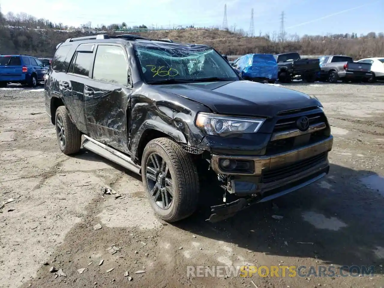 1 Photograph of a damaged car JTEJU5JR1M5919223 TOYOTA 4RUNNER 2021