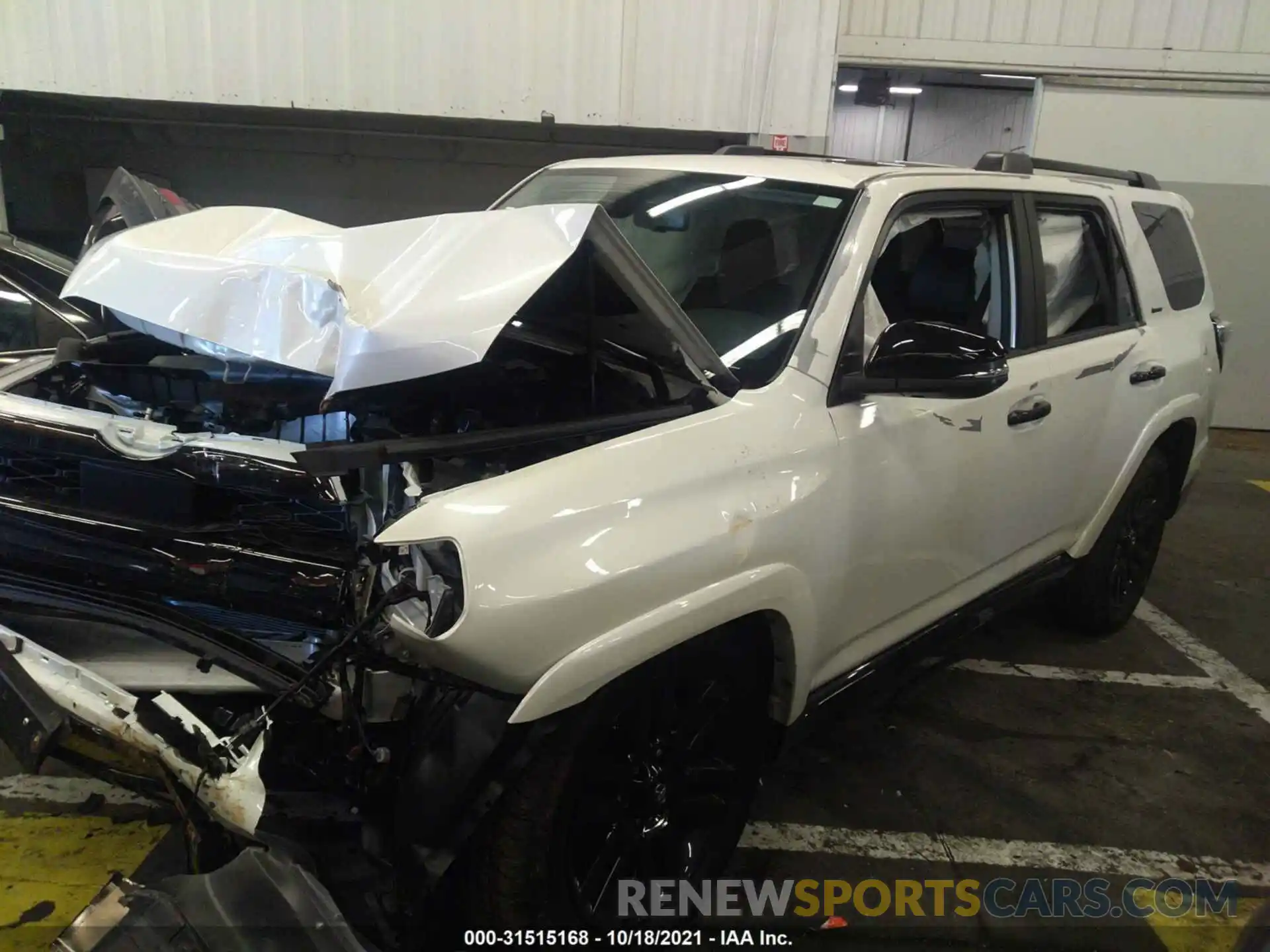 2 Photograph of a damaged car JTEJU5JR1M5958992 TOYOTA 4RUNNER 2021