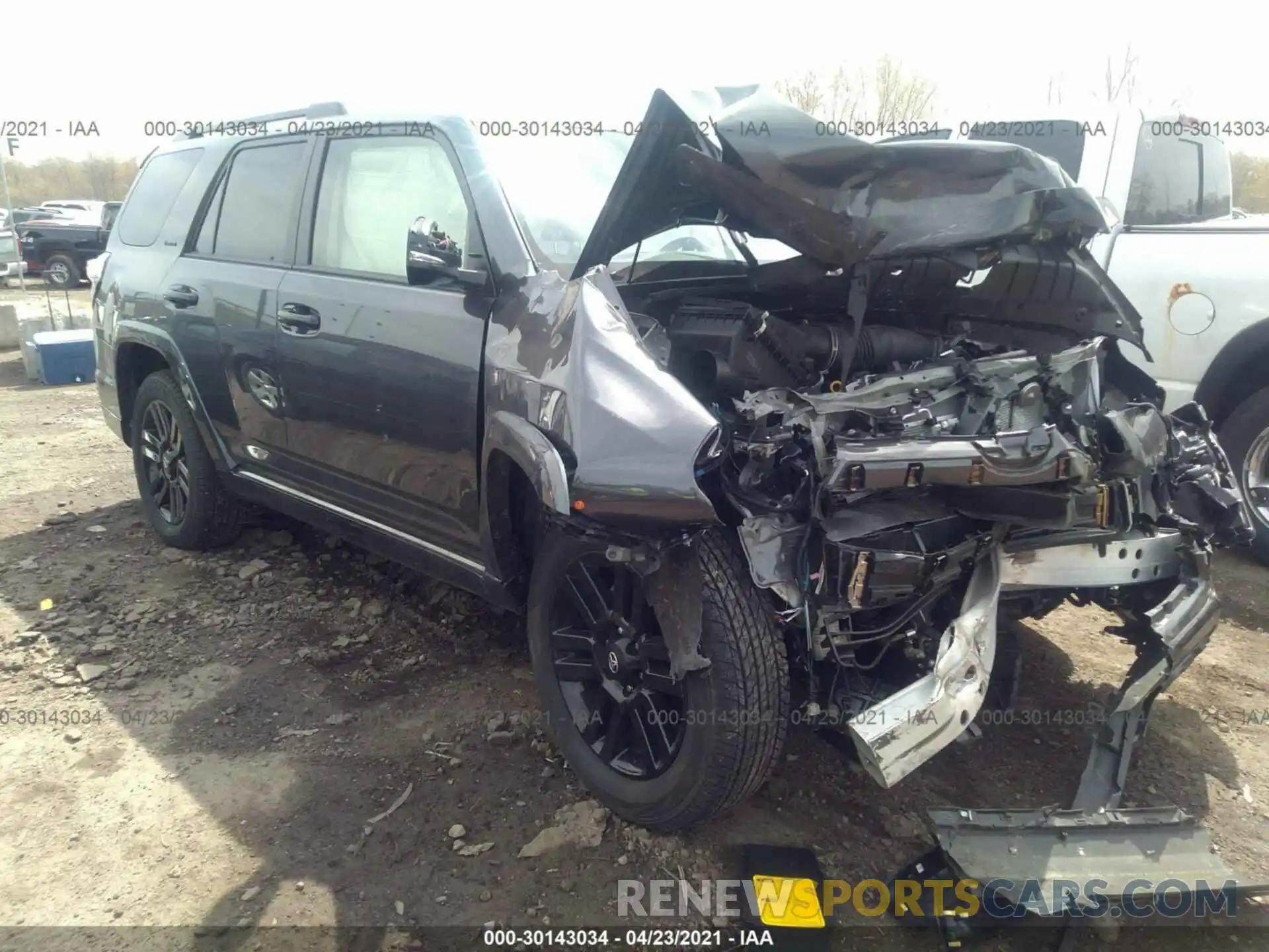 1 Photograph of a damaged car JTEJU5JR5M5849161 TOYOTA 4RUNNER 2021