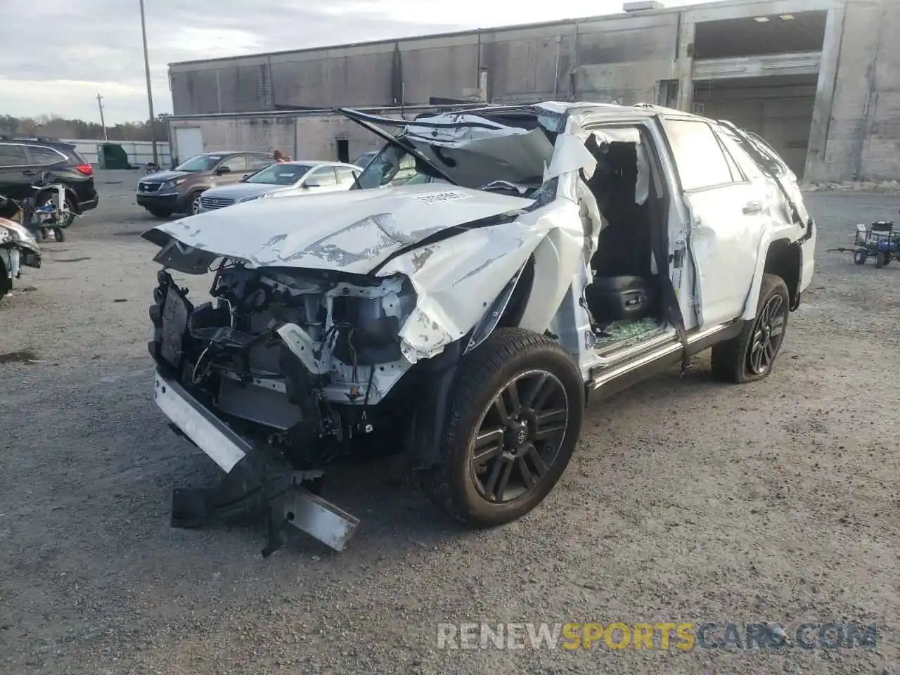 2 Photograph of a damaged car JTEJU5JR7M5871646 TOYOTA 4RUNNER 2021