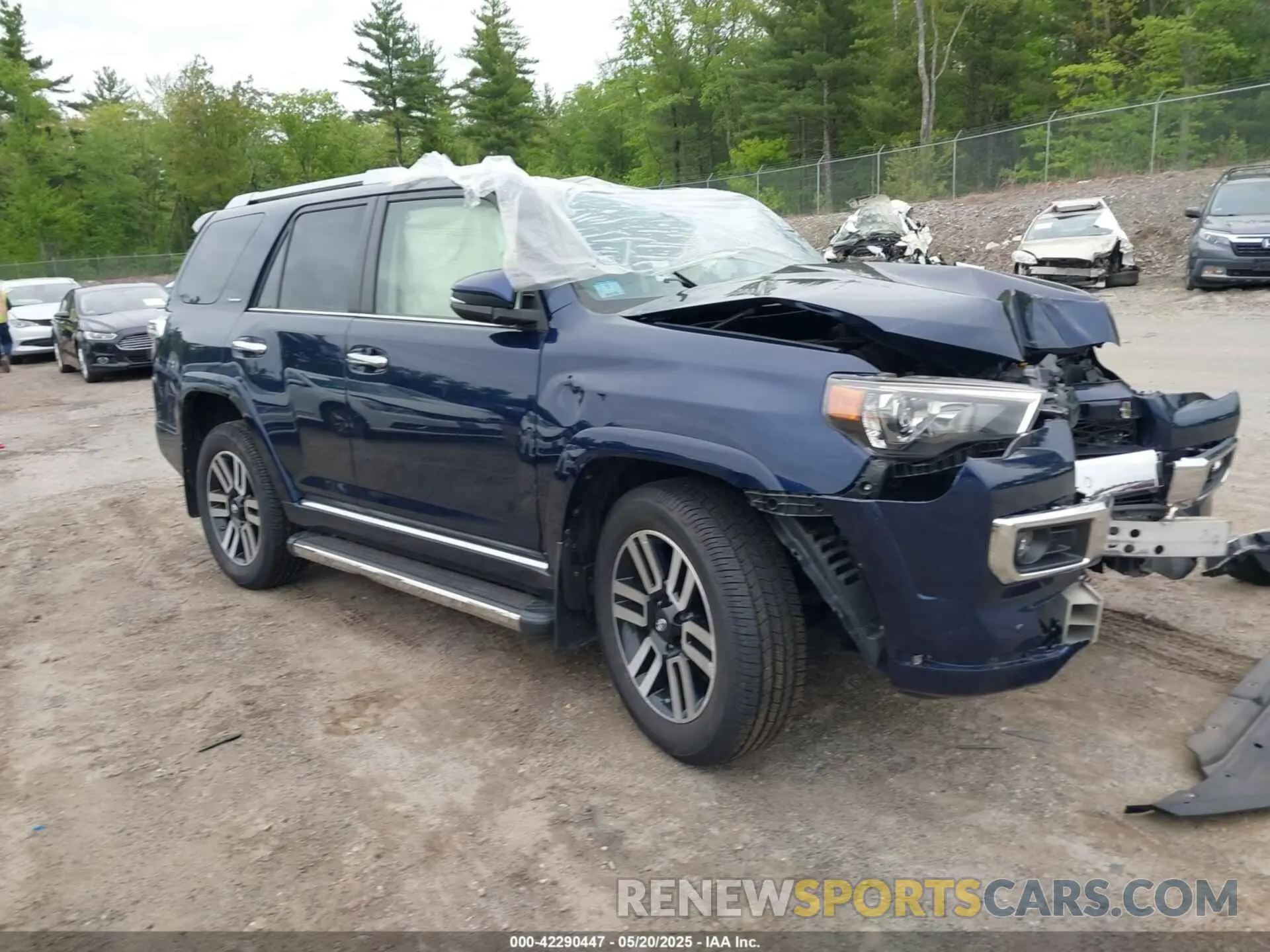 1 Photograph of a damaged car JTEKU5JR0M5855373 TOYOTA 4RUNNER 2021