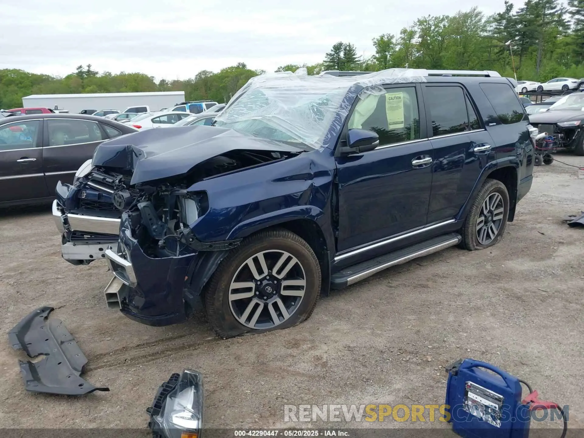 2 Photograph of a damaged car JTEKU5JR0M5855373 TOYOTA 4RUNNER 2021