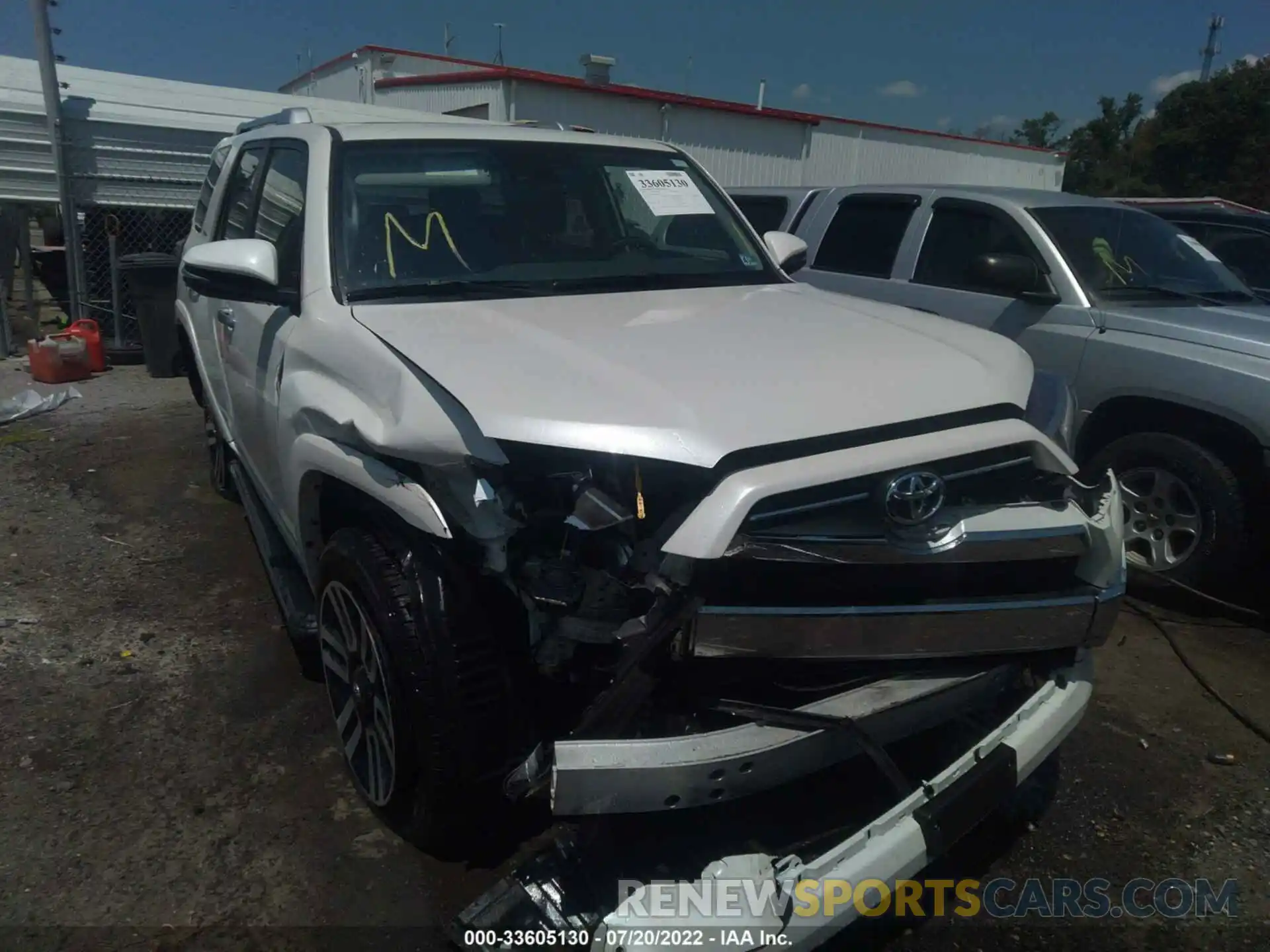 1 Photograph of a damaged car JTEKU5JR1M5916438 TOYOTA 4RUNNER 2021