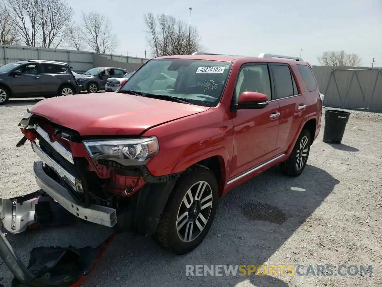 2 Photograph of a damaged car JTEKU5JR2M5839515 TOYOTA 4RUNNER 2021