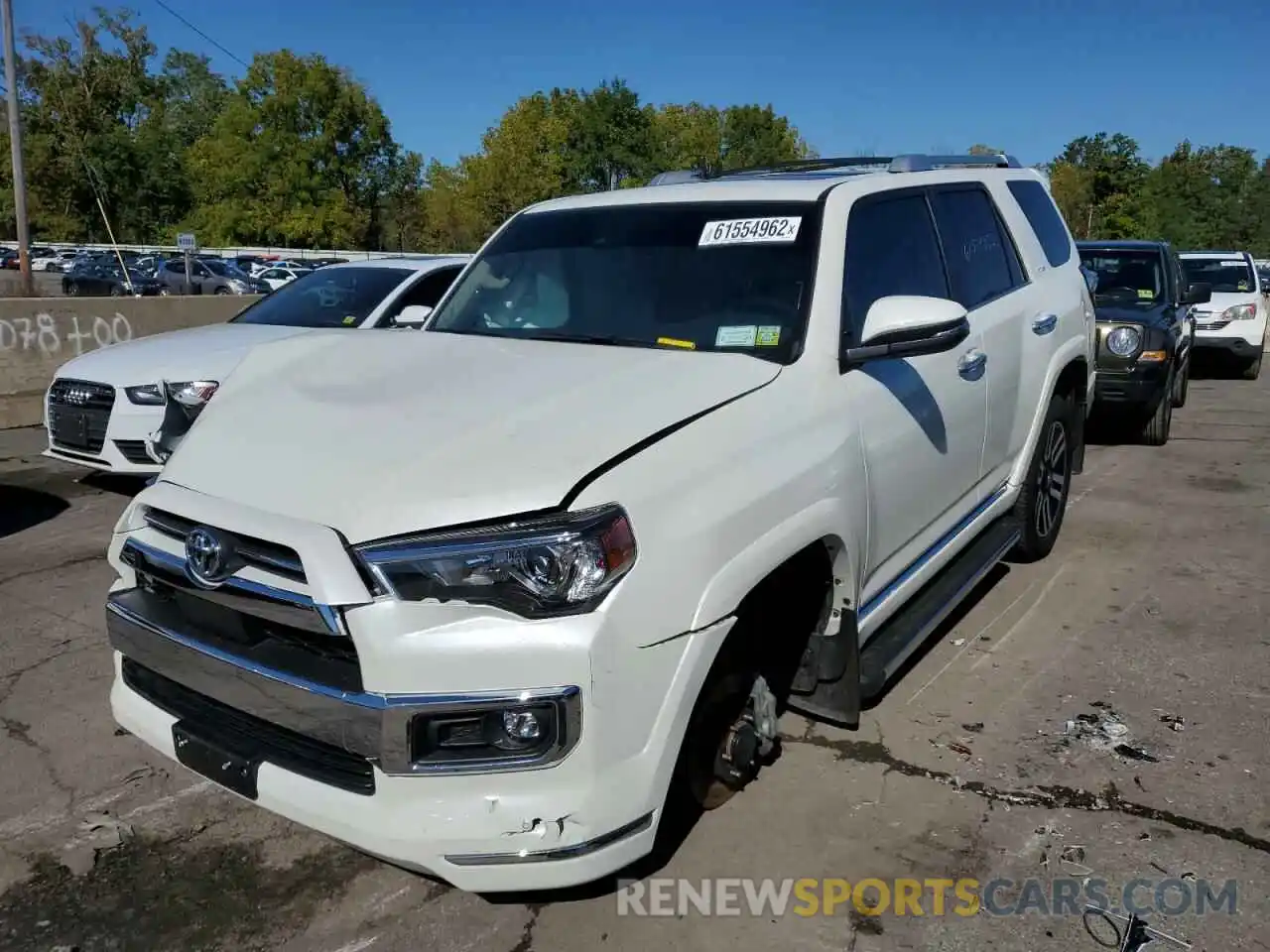 2 Photograph of a damaged car JTEKU5JR3M5926176 TOYOTA 4RUNNER 2021