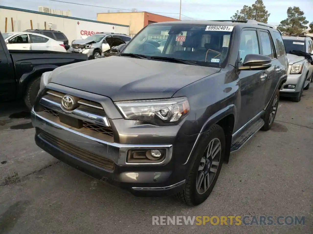 2 Photograph of a damaged car JTEKU5JR4M5853156 TOYOTA 4RUNNER 2021