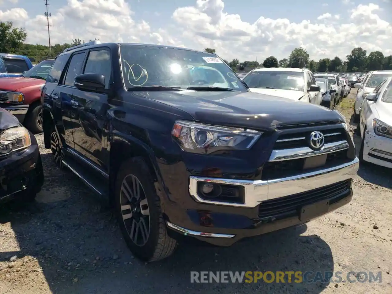 1 Photograph of a damaged car JTEKU5JR5M5900954 TOYOTA 4RUNNER 2021