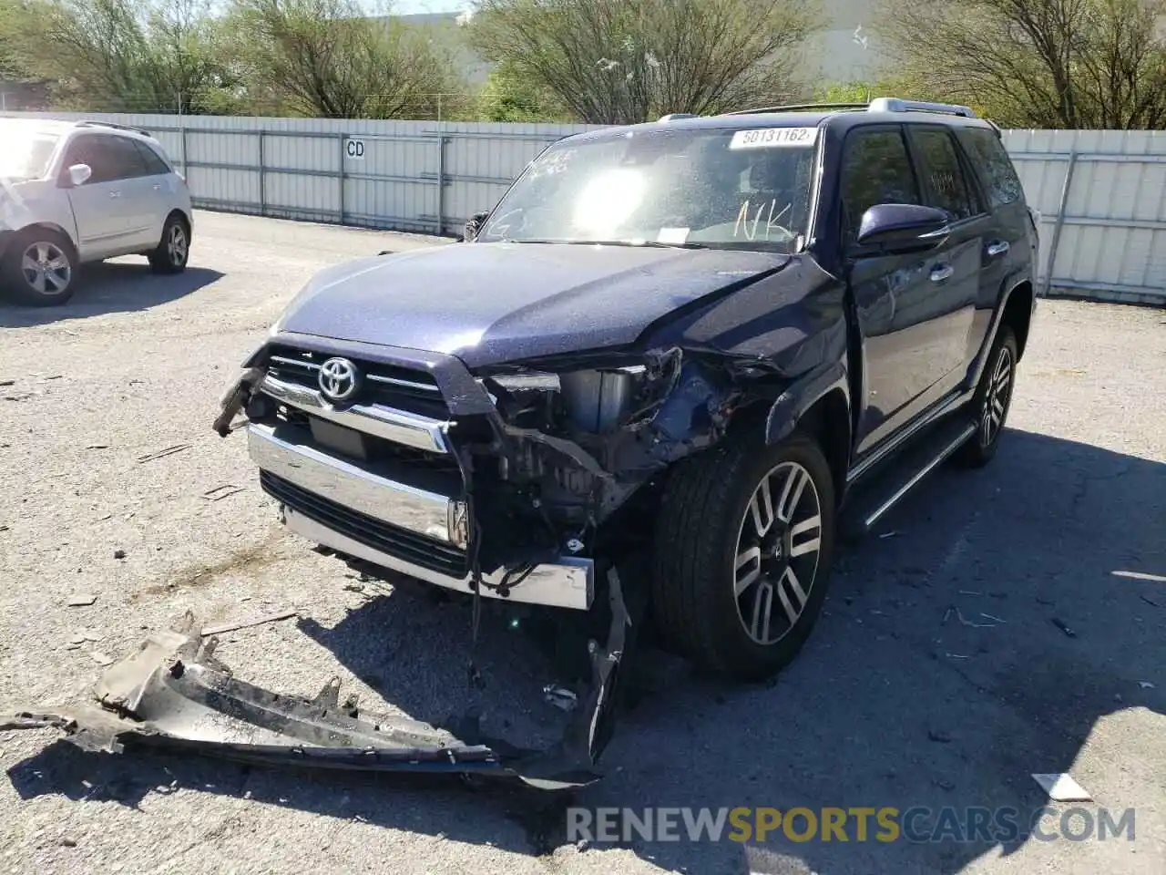 2 Photograph of a damaged car JTEKU5JR5M5958496 TOYOTA 4RUNNER 2021