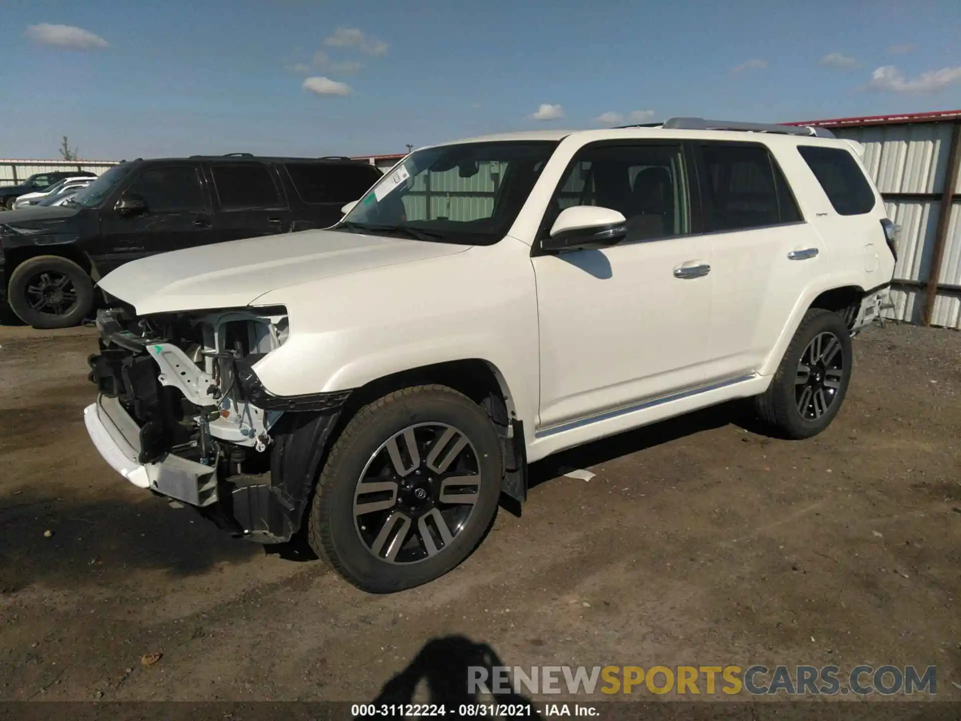 2 Photograph of a damaged car JTEKU5JR6M5903460 TOYOTA 4RUNNER 2021