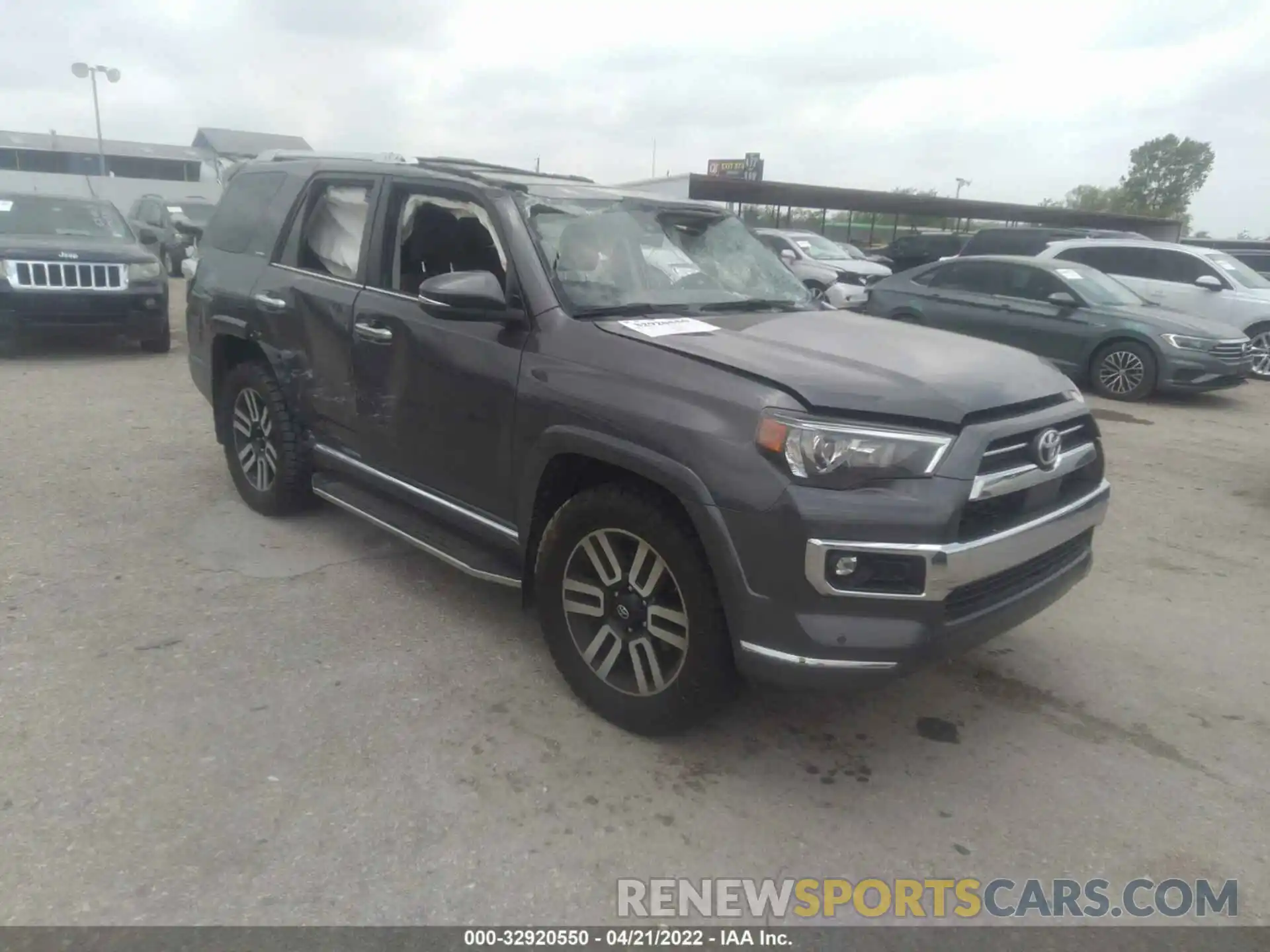 1 Photograph of a damaged car JTEKU5JR7M5949220 TOYOTA 4RUNNER 2021