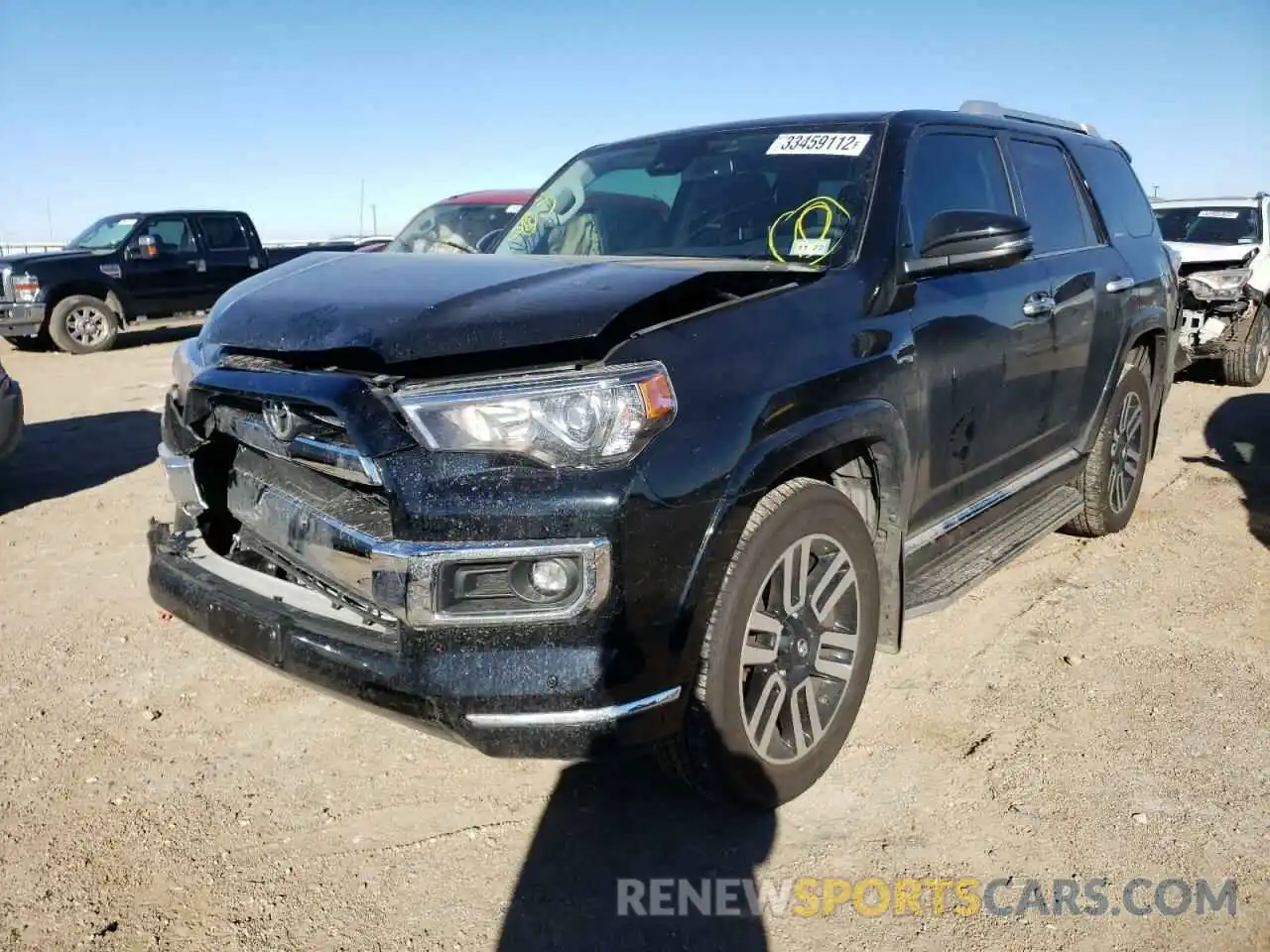 2 Photograph of a damaged car JTEKU5JR9M5873743 TOYOTA 4RUNNER 2021