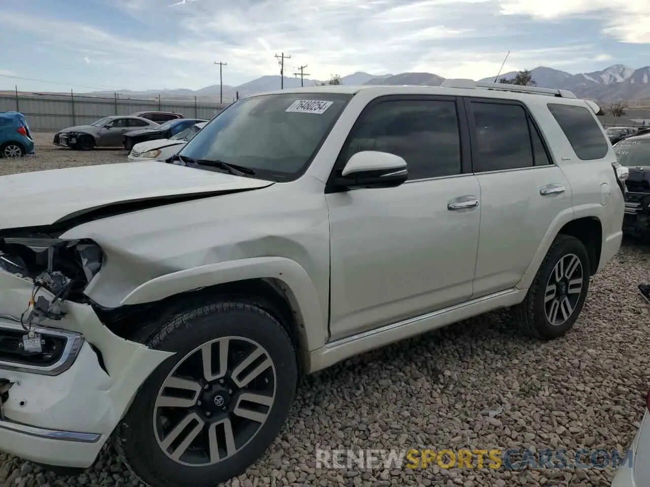 1 Photograph of a damaged car JTEKU5JR9M5948537 TOYOTA 4RUNNER 2021