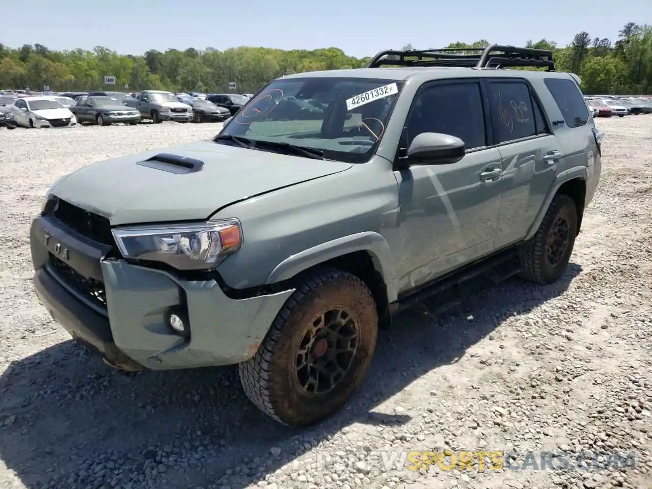 2 Photograph of a damaged car JTELU5JR0M5956448 TOYOTA 4RUNNER 2021