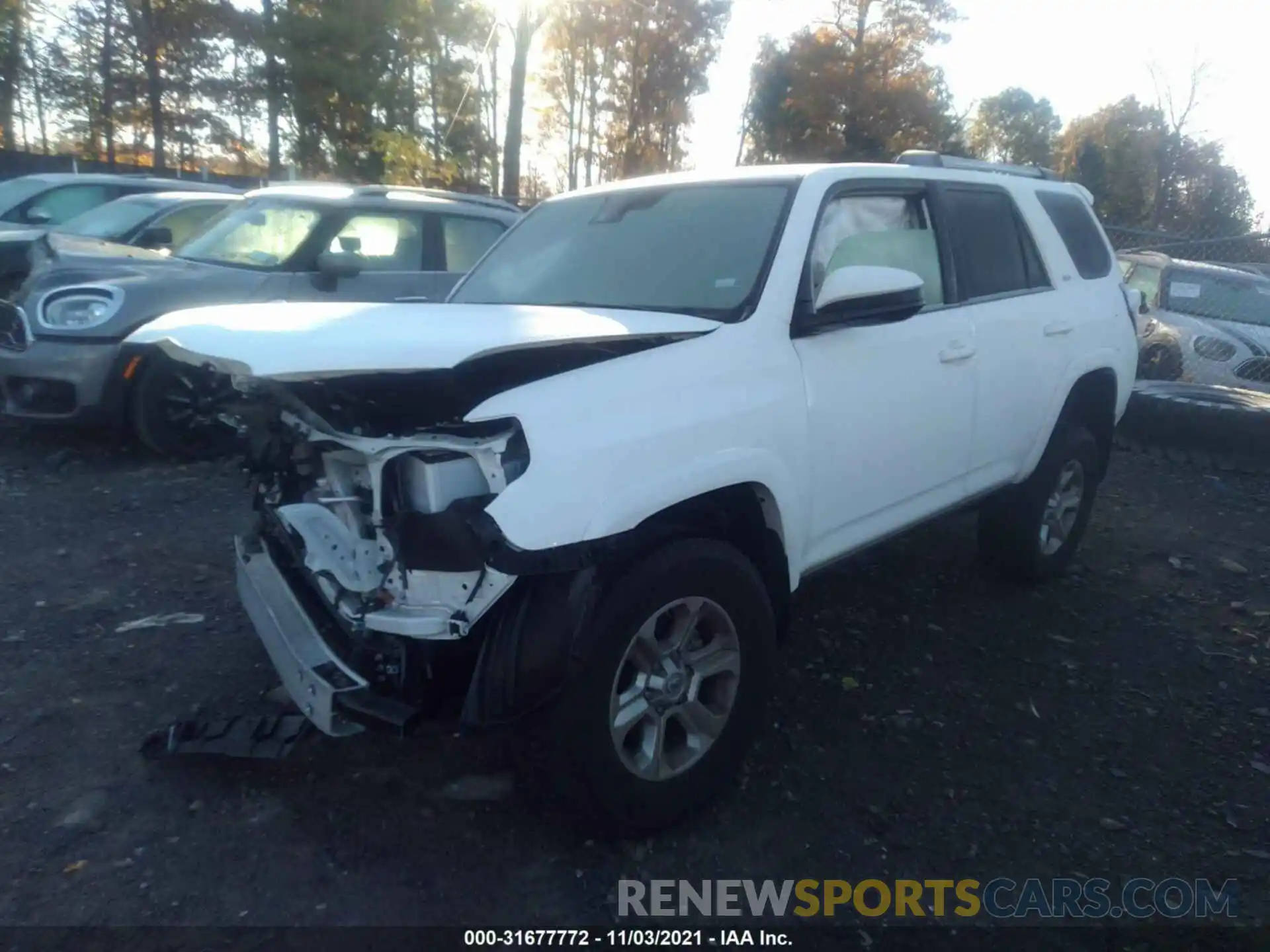 2 Photograph of a damaged car JTEMU5JR0M5952193 TOYOTA 4RUNNER 2021