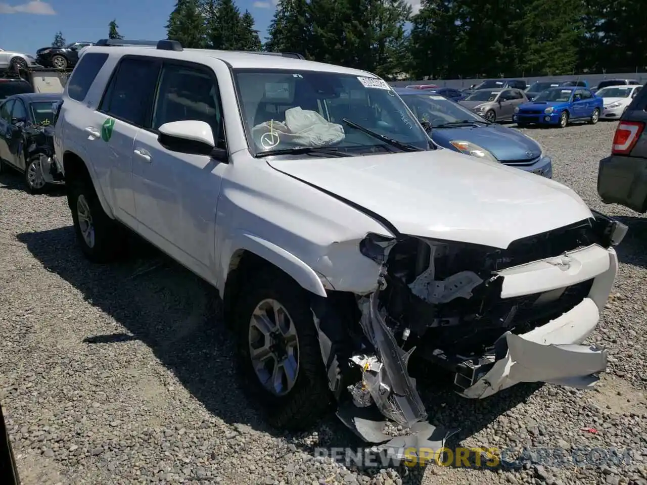 1 Photograph of a damaged car JTEMU5JR2M5941907 TOYOTA 4RUNNER 2021