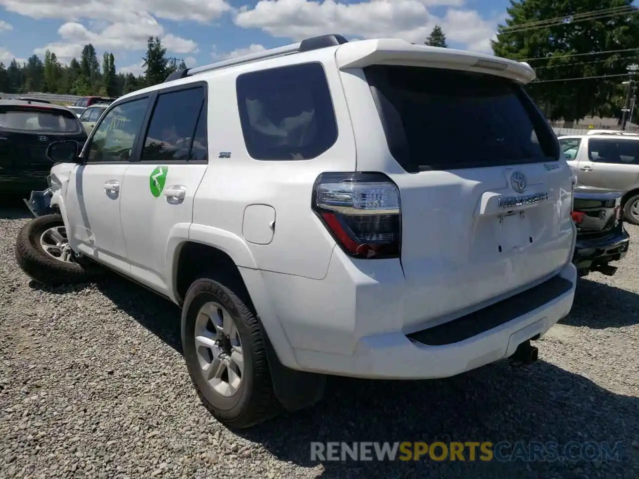 3 Photograph of a damaged car JTEMU5JR2M5941907 TOYOTA 4RUNNER 2021