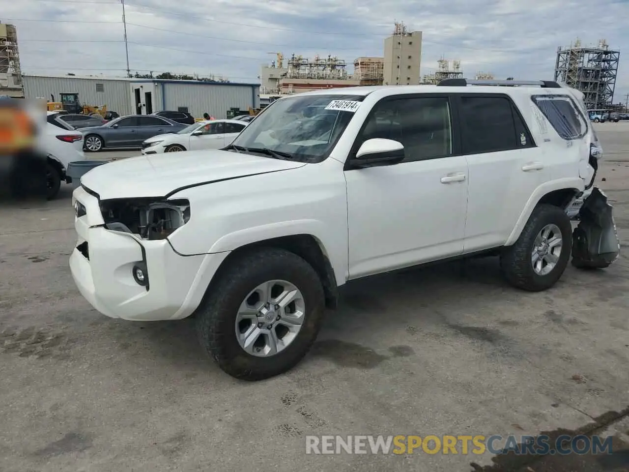 1 Photograph of a damaged car JTEMU5JR2M5966631 TOYOTA 4RUNNER 2021