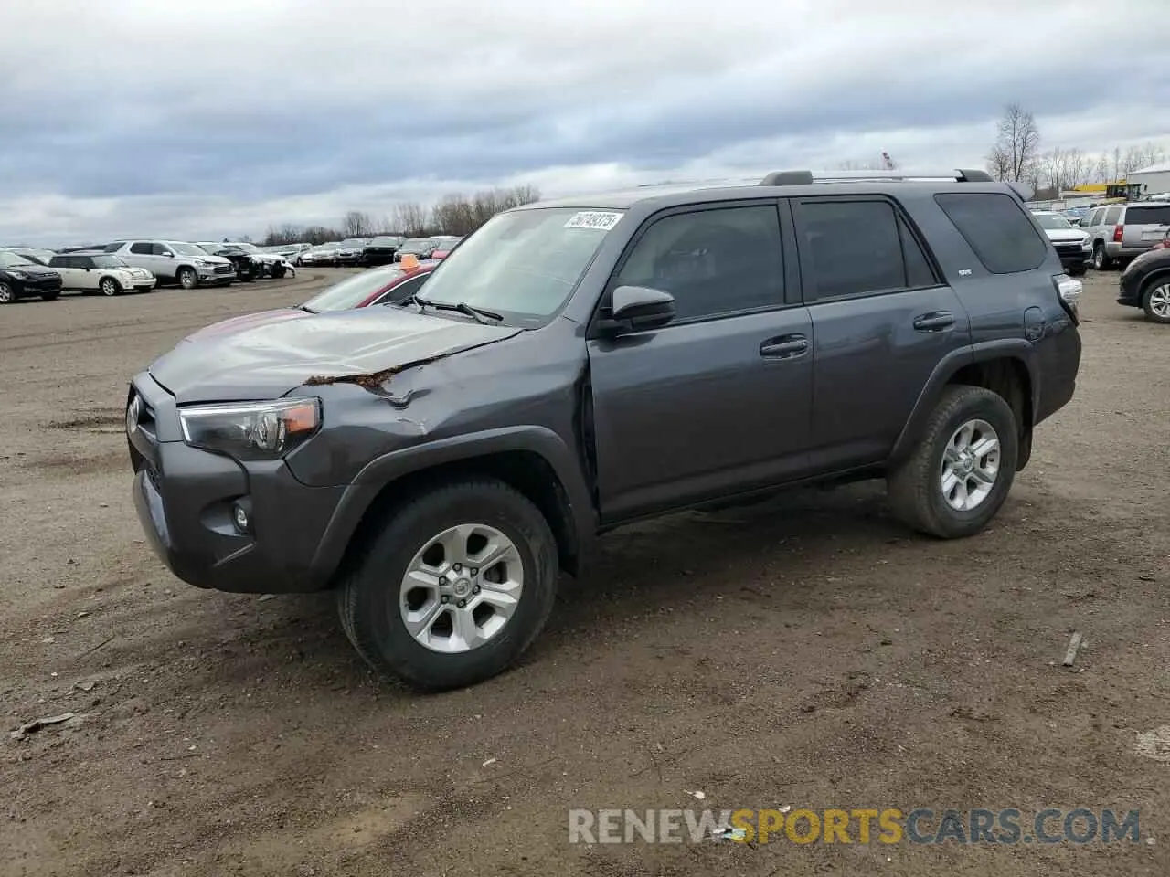 1 Photograph of a damaged car JTEMU5JR3M5840827 TOYOTA 4RUNNER 2021