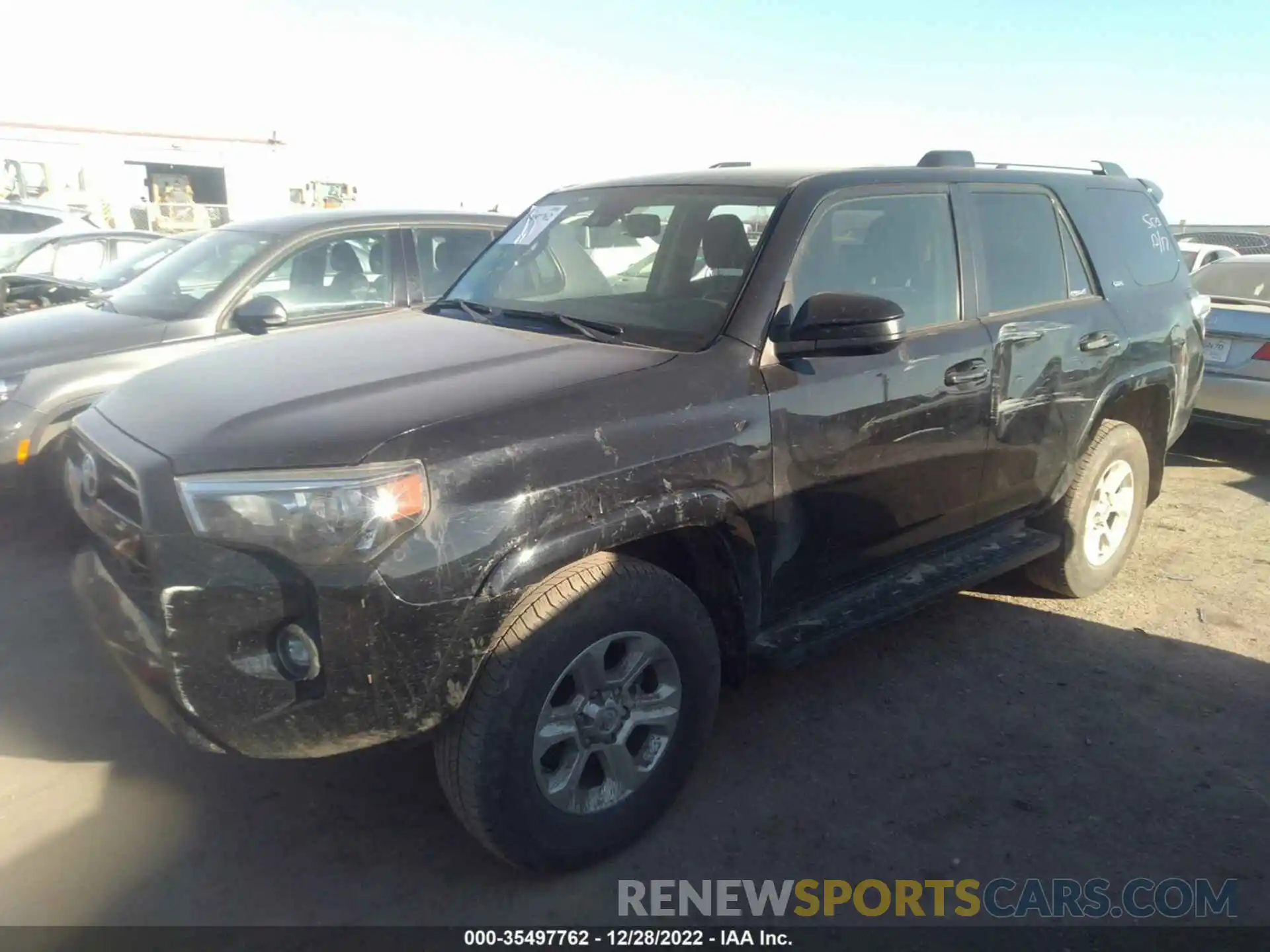 2 Photograph of a damaged car JTEMU5JR5M5937625 TOYOTA 4RUNNER 2021