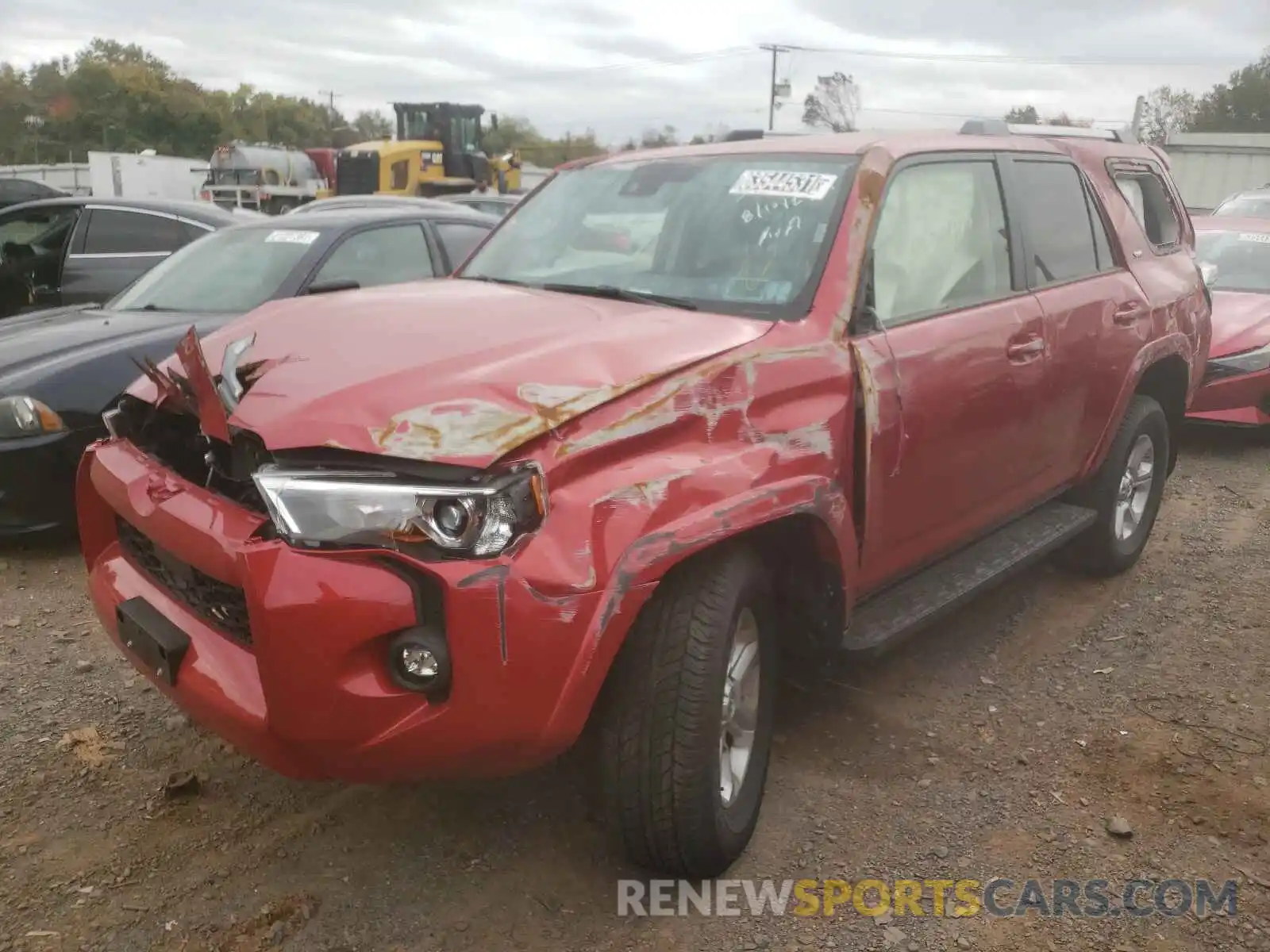 2 Photograph of a damaged car JTEMU5JR5M5940864 TOYOTA 4RUNNER 2021