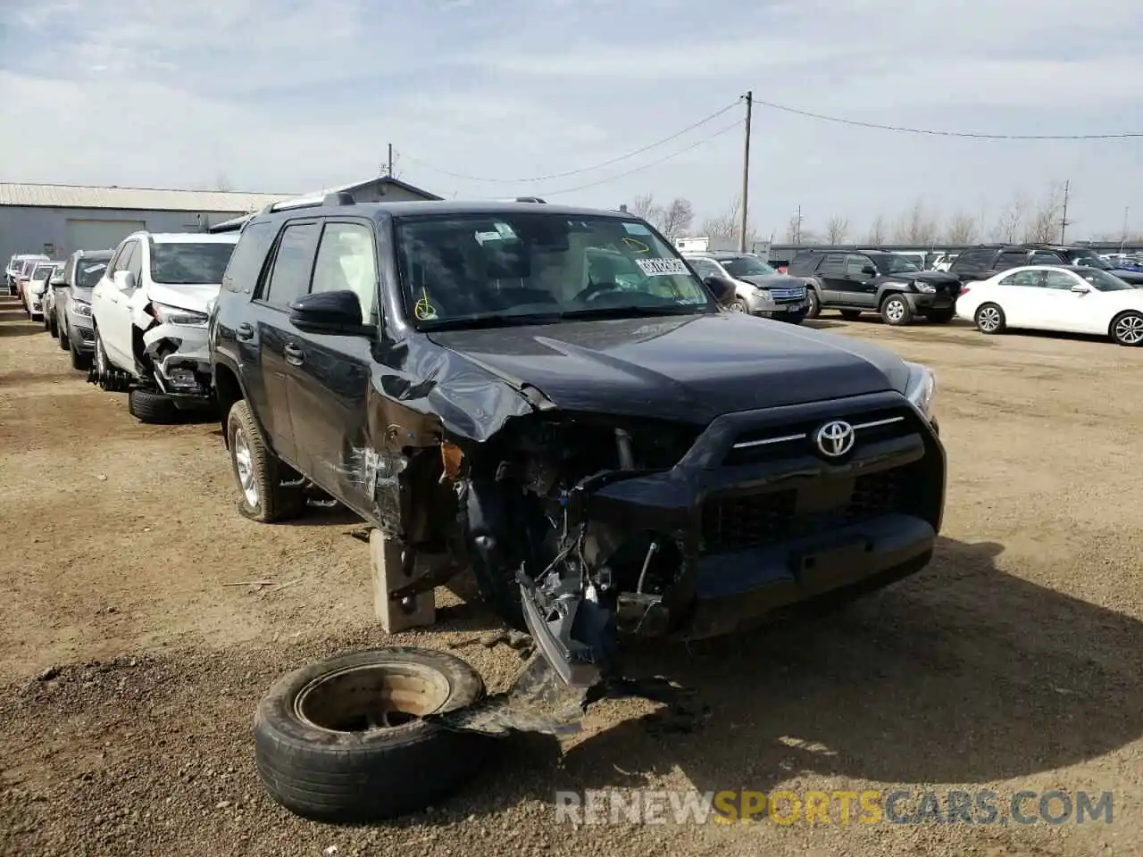 1 Photograph of a damaged car JTEMU5JR6M5908814 TOYOTA 4RUNNER 2021