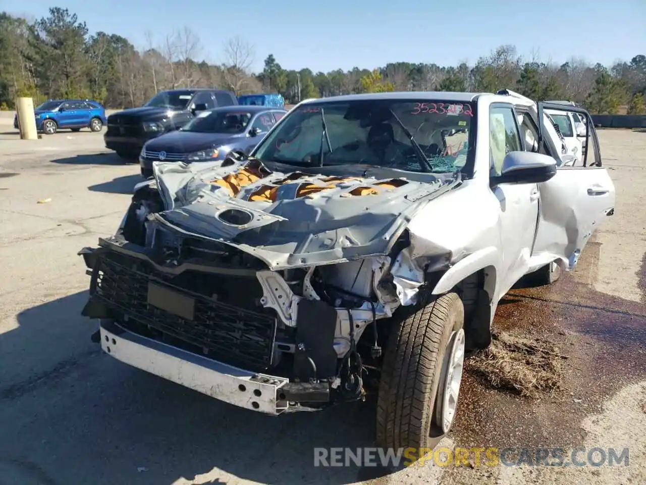 2 Photograph of a damaged car JTEMU5JR6M5923149 TOYOTA 4RUNNER 2021