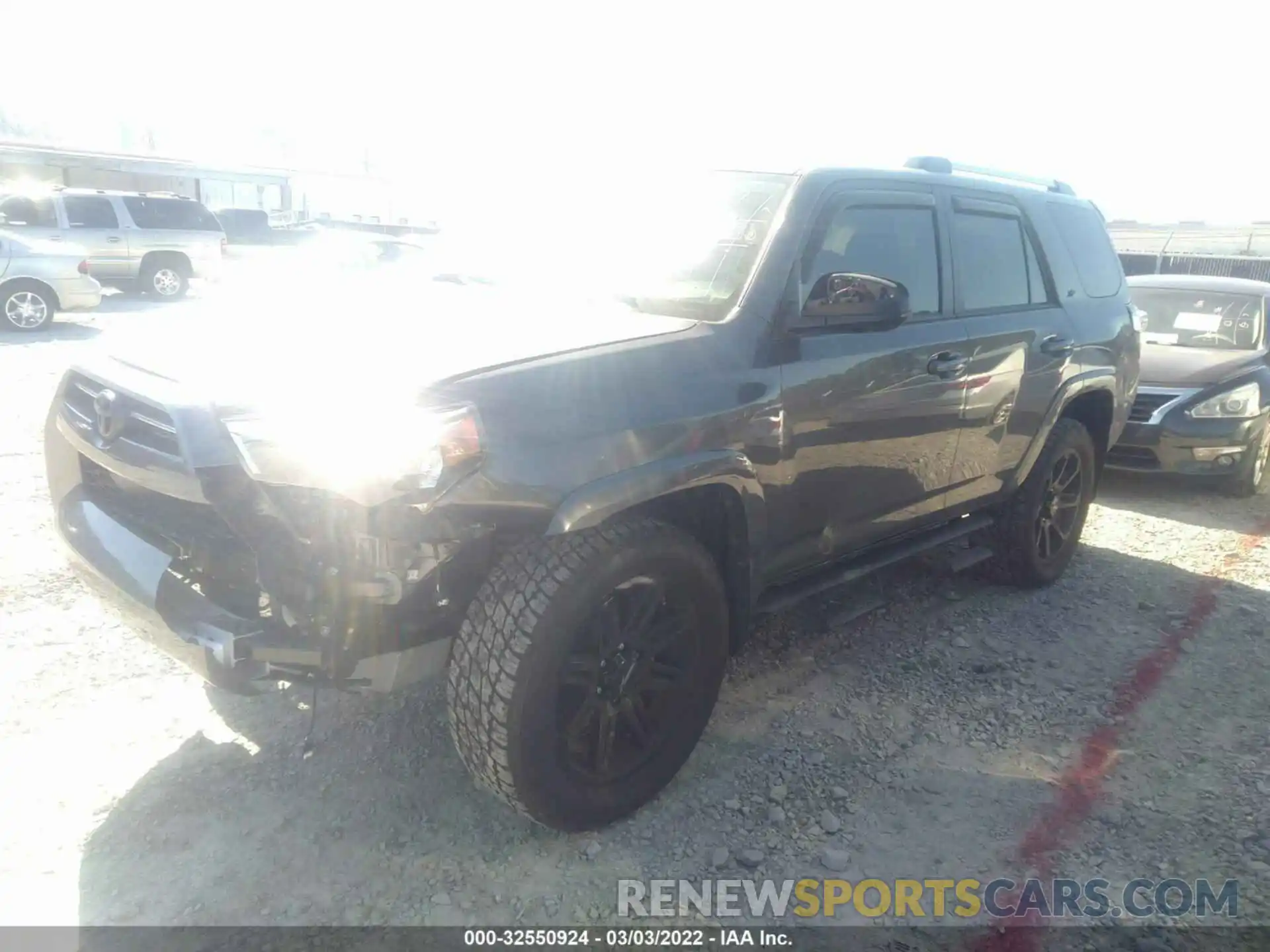 2 Photograph of a damaged car JTEMU5JR7M5912113 TOYOTA 4RUNNER 2021