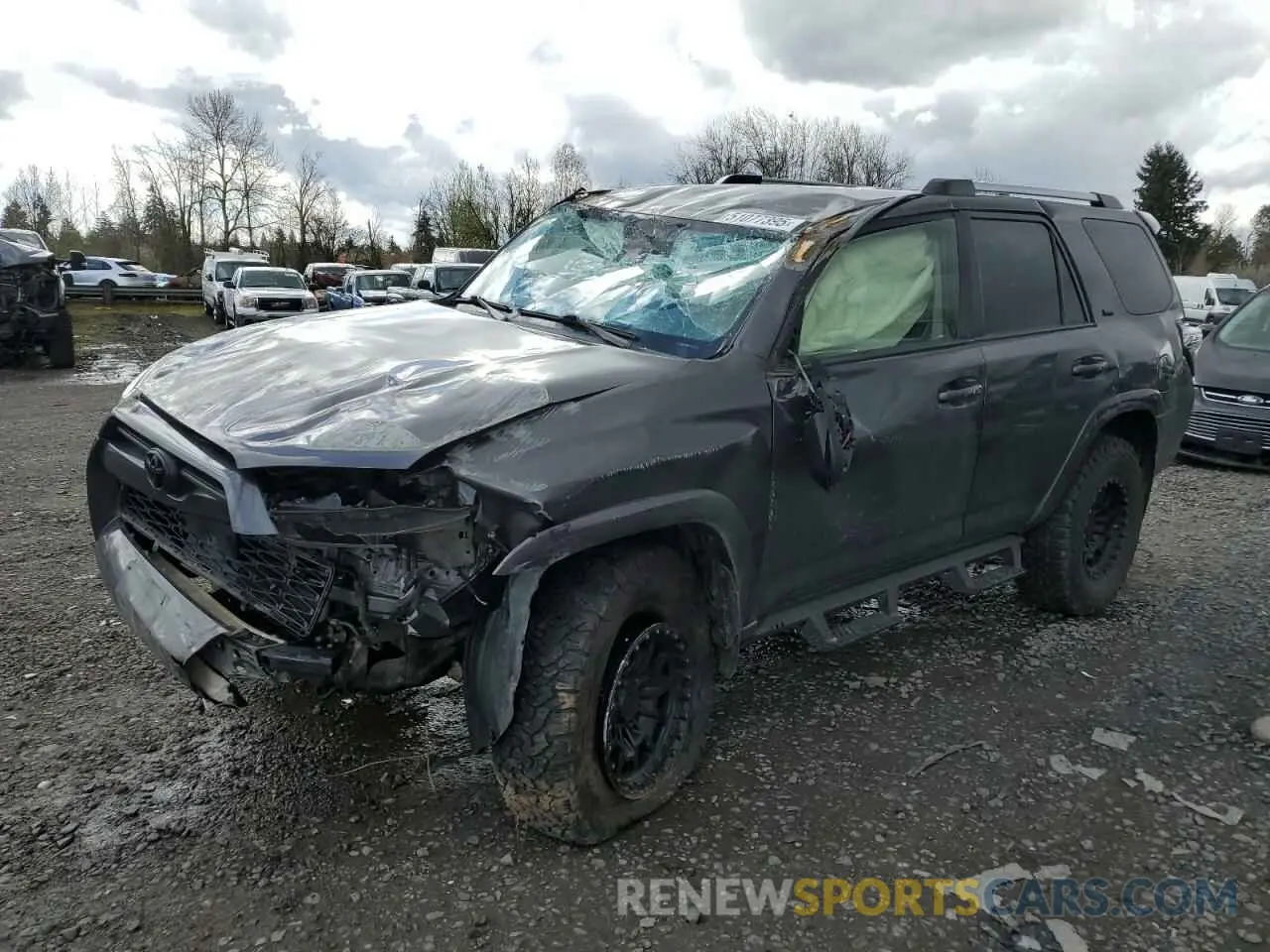 1 Photograph of a damaged car JTEMU5JR7M5928716 TOYOTA 4RUNNER 2021