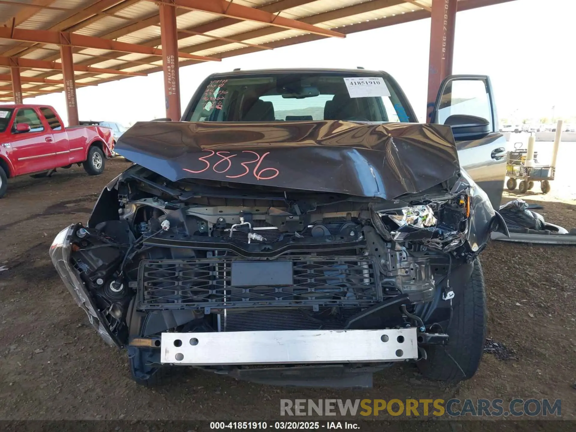 6 Photograph of a damaged car JTEMU5JR7M5963062 TOYOTA 4RUNNER 2021