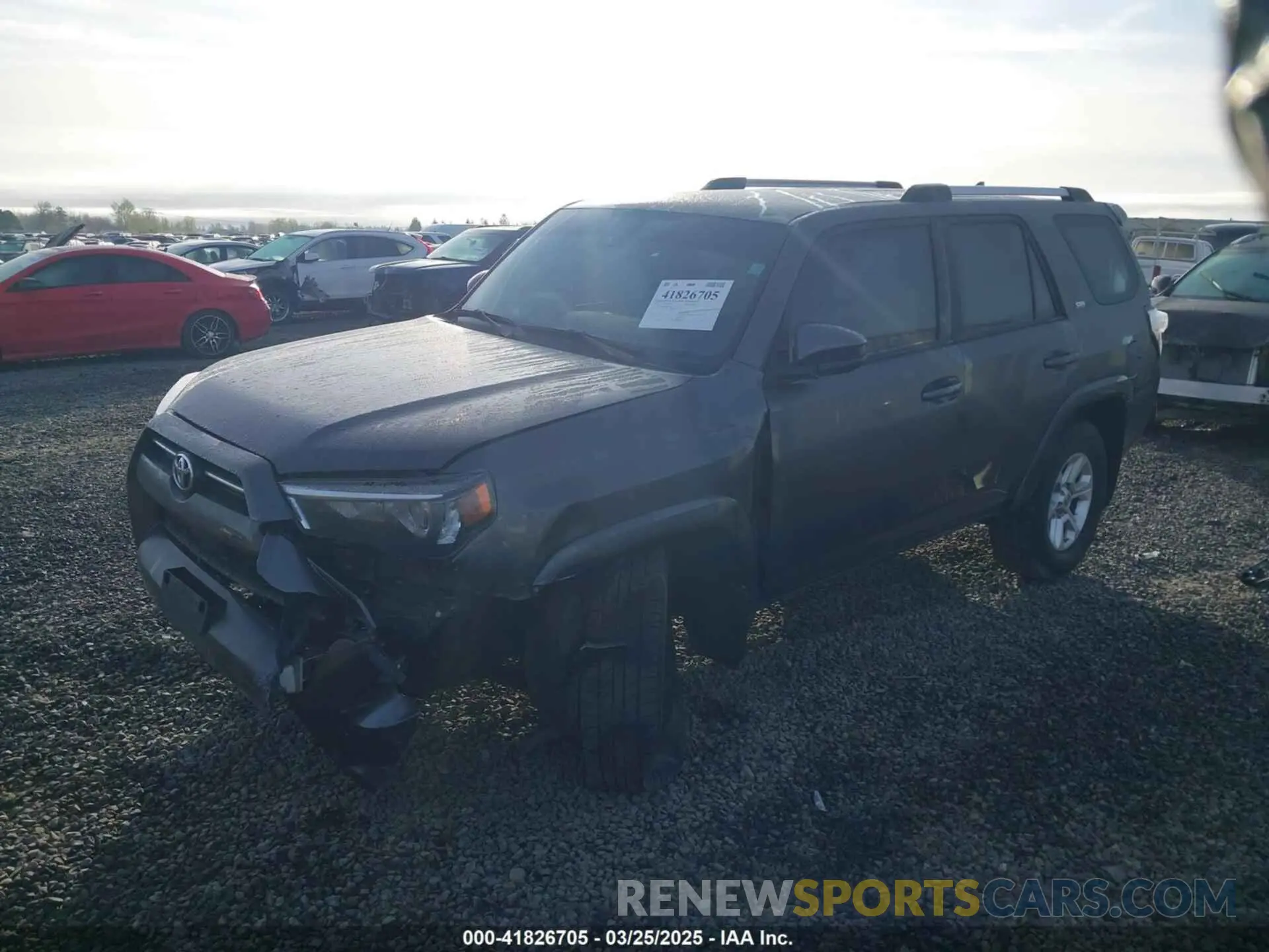 2 Photograph of a damaged car JTEMU5JR8M5878358 TOYOTA 4RUNNER 2021