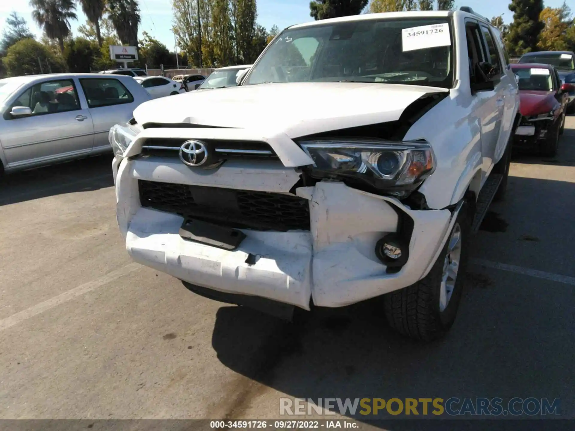 6 Photograph of a damaged car JTEMU5JR8M5942107 TOYOTA 4RUNNER 2021