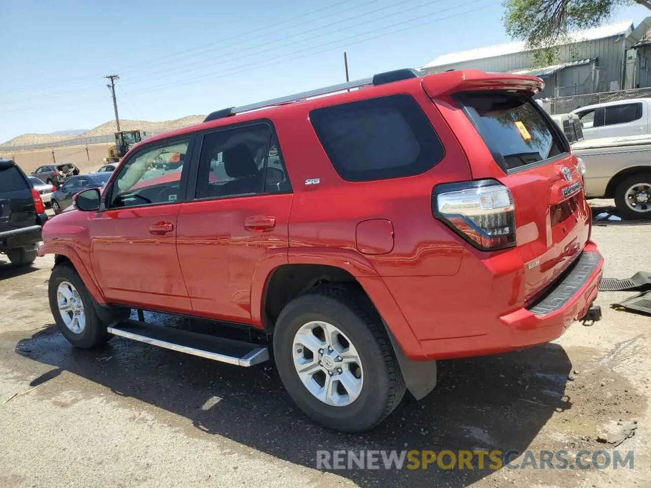 2 Photograph of a damaged car JTENU5JR0M5856455 TOYOTA 4RUNNER 2021