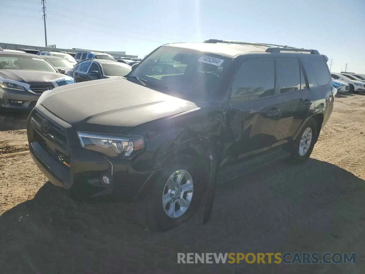 1 Photograph of a damaged car JTENU5JR1M5916033 TOYOTA 4RUNNER 2021