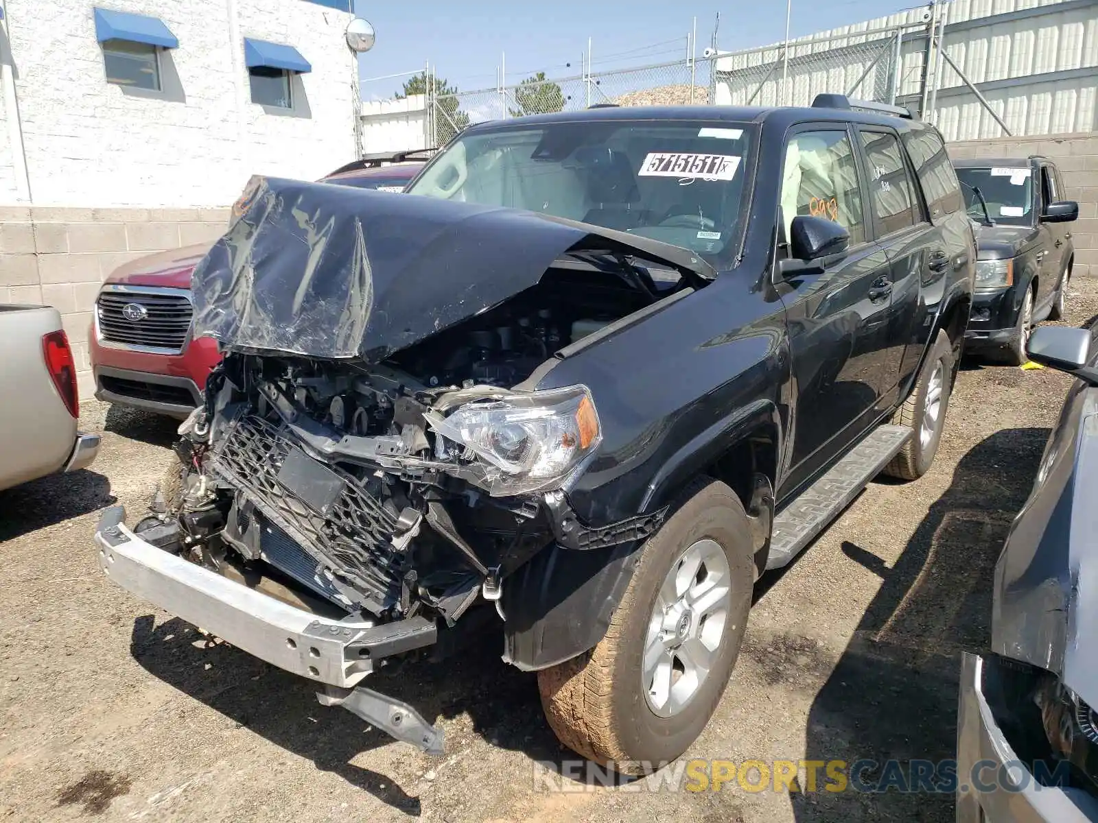 2 Photograph of a damaged car JTENU5JR1M5918736 TOYOTA 4RUNNER 2021