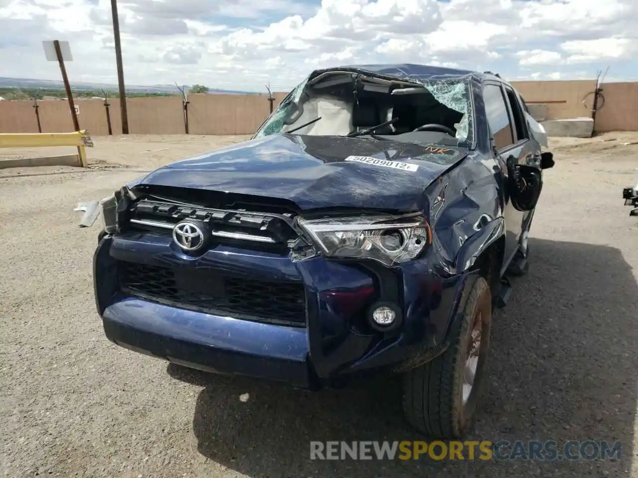 2 Photograph of a damaged car JTENU5JR2M5919331 TOYOTA 4RUNNER 2021