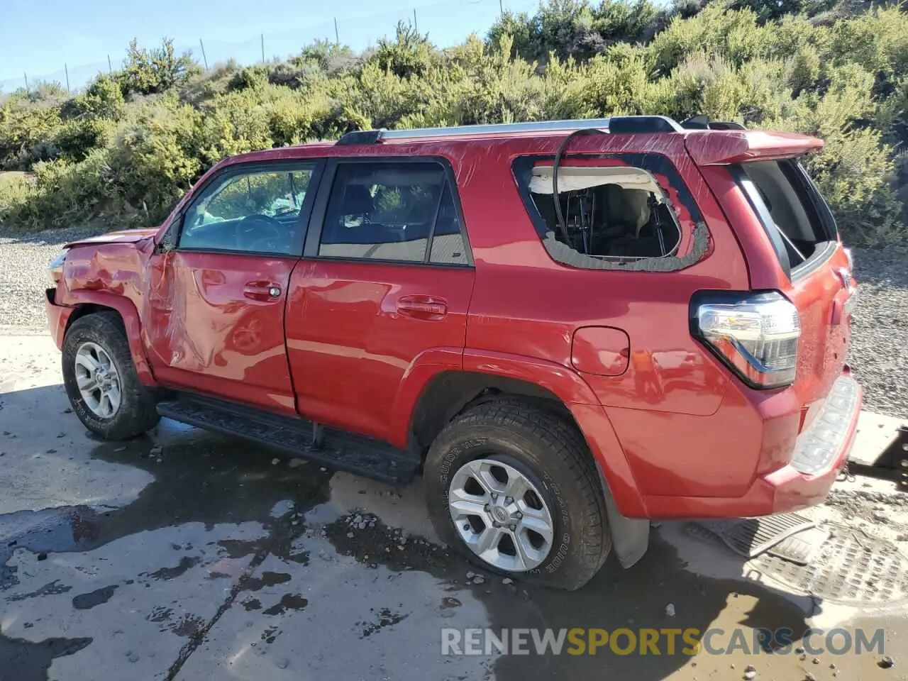 2 Photograph of a damaged car JTENU5JR2M5933424 TOYOTA 4RUNNER 2021