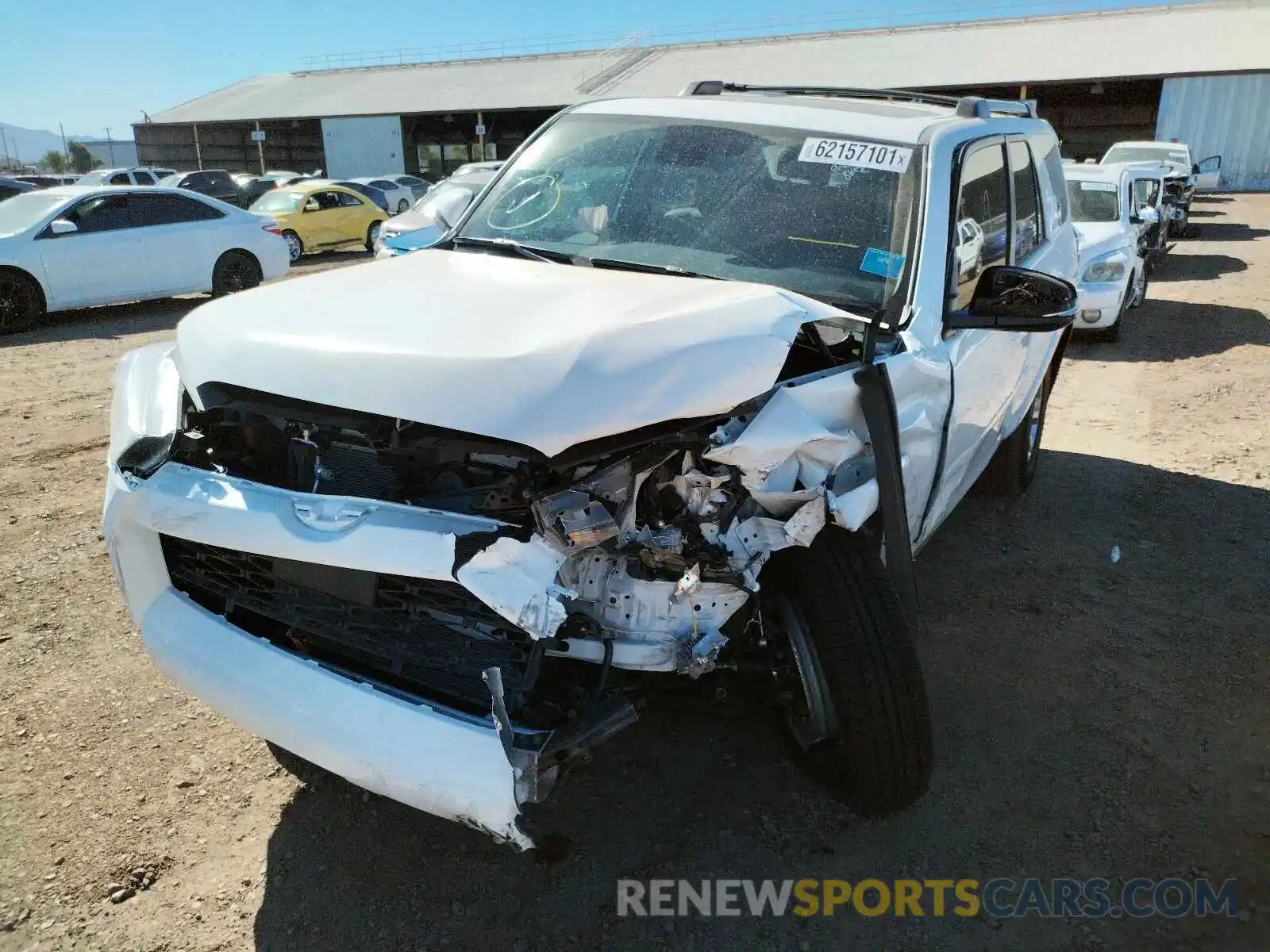 2 Photograph of a damaged car JTENU5JR3M5965220 TOYOTA 4RUNNER 2021