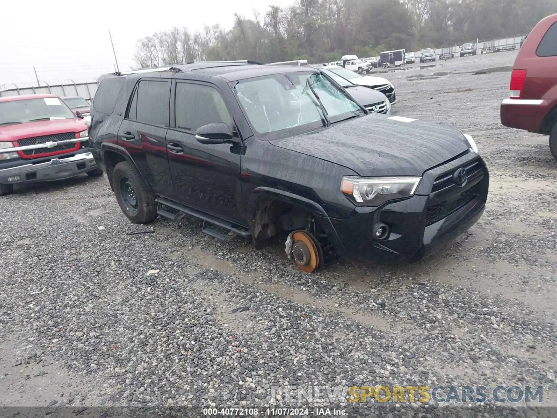 1 Photograph of a damaged car JTENU5JR4M5910209 TOYOTA 4RUNNER 2021