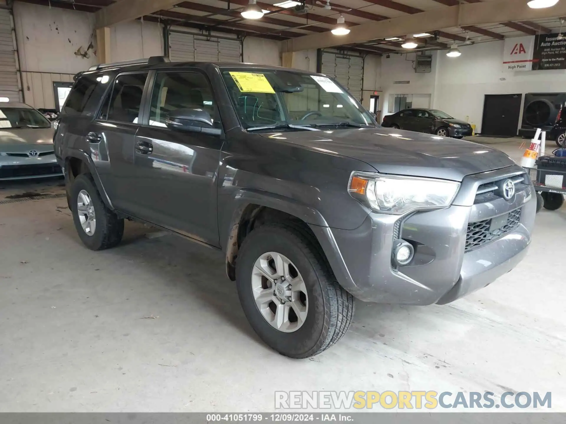 1 Photograph of a damaged car JTENU5JR4M5916026 TOYOTA 4RUNNER 2021