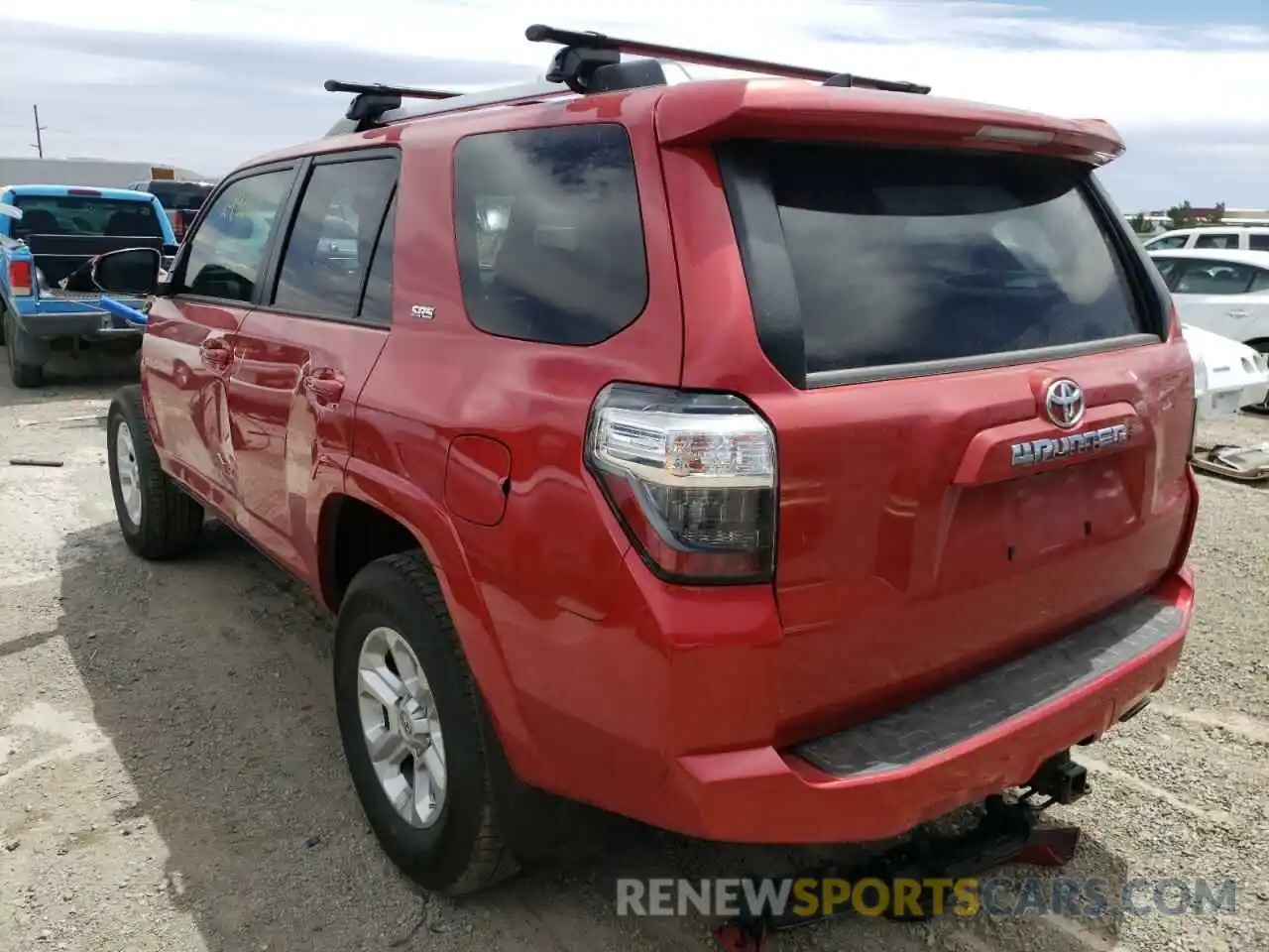 3 Photograph of a damaged car JTENU5JR5M5849954 TOYOTA 4RUNNER 2021