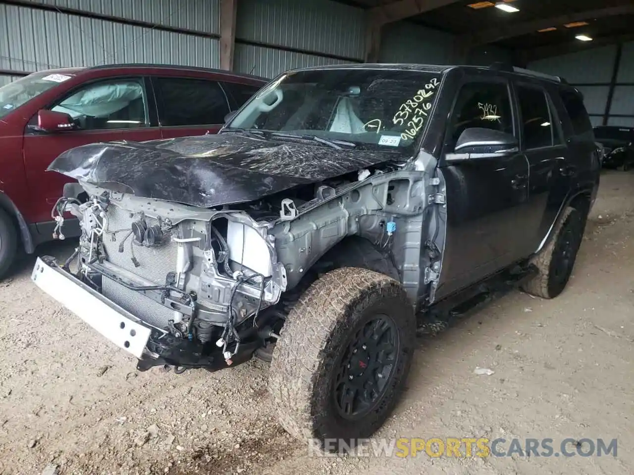 2 Photograph of a damaged car JTENU5JR5M5962576 TOYOTA 4RUNNER 2021