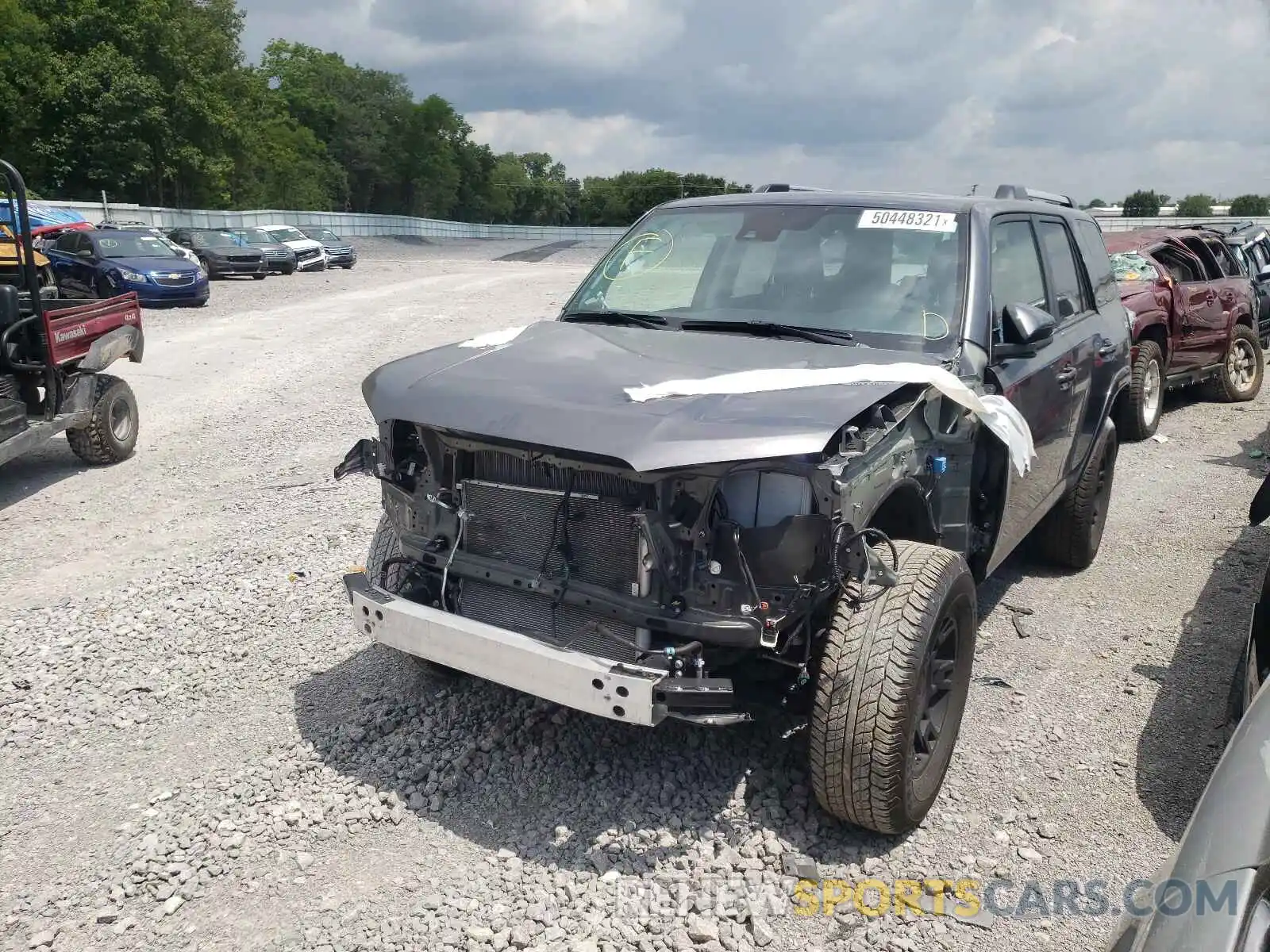 2 Photograph of a damaged car JTENU5JR6M5855259 TOYOTA 4RUNNER 2021