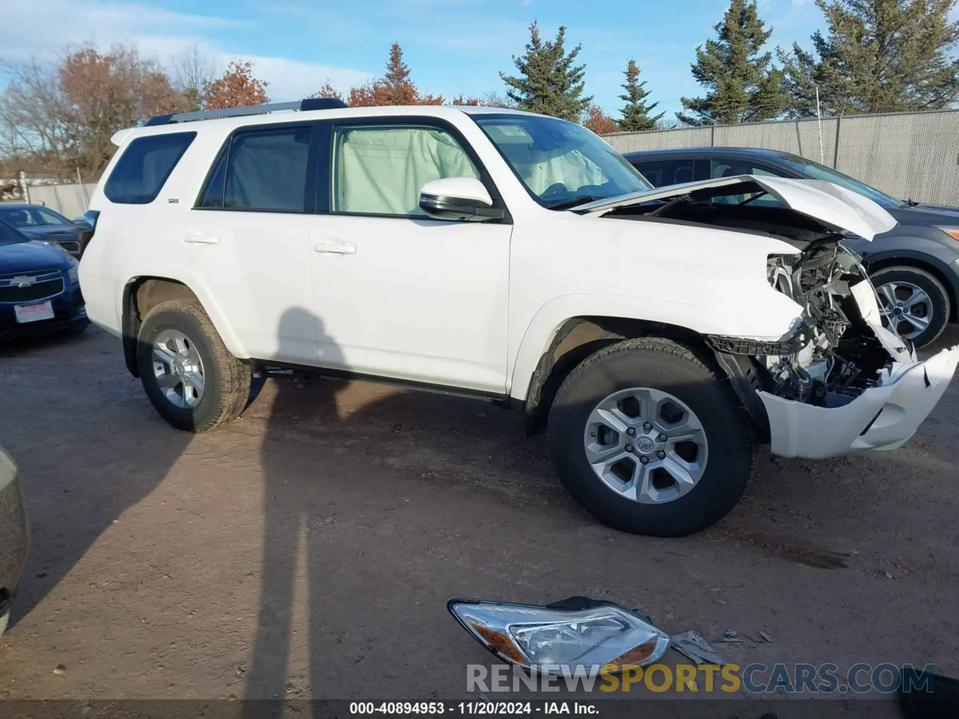 1 Photograph of a damaged car JTENU5JR6M5901494 TOYOTA 4RUNNER 2021